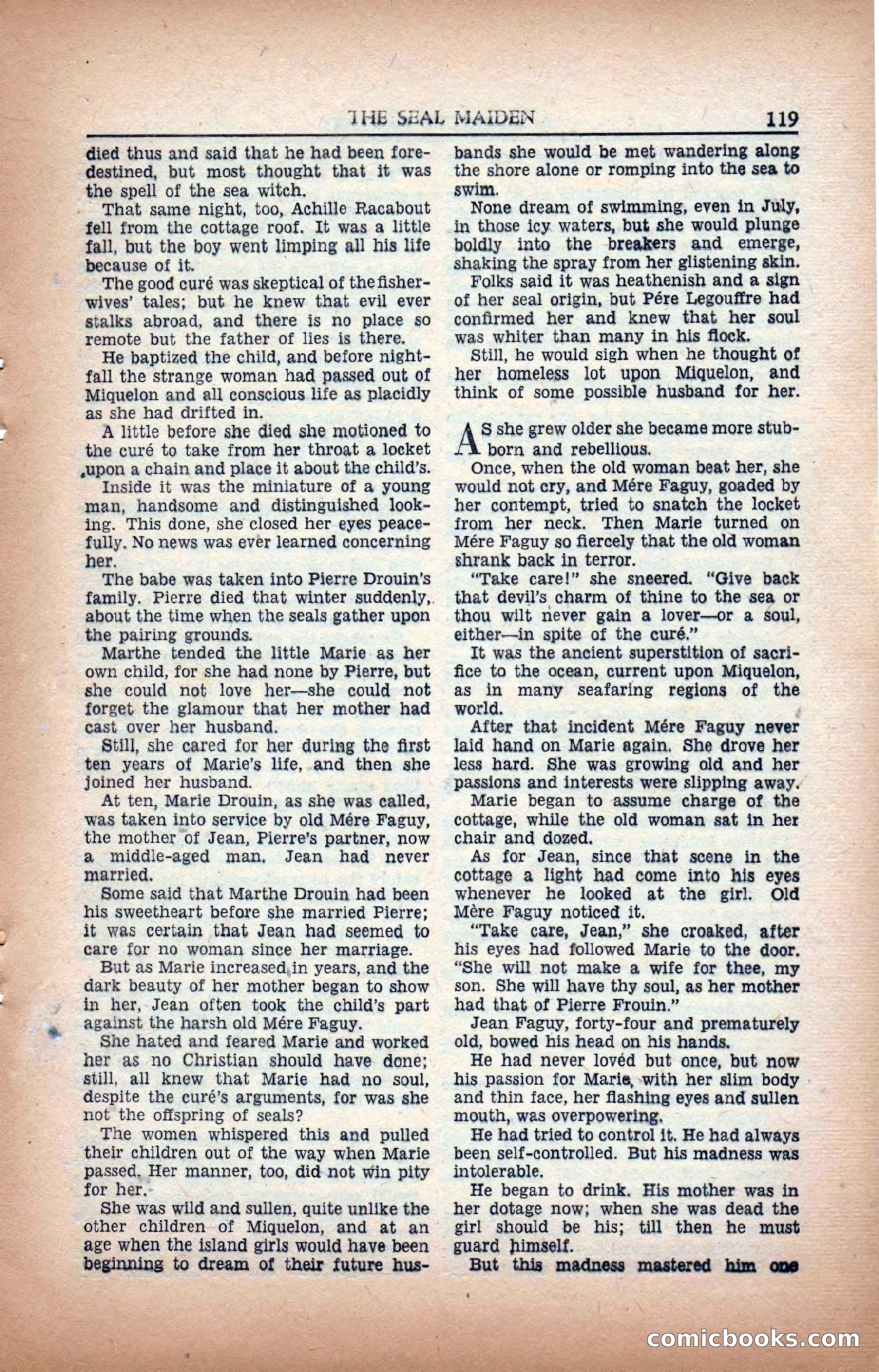 A. Merritt's Fantasy Magazine, February 1950 — page 119 of 133