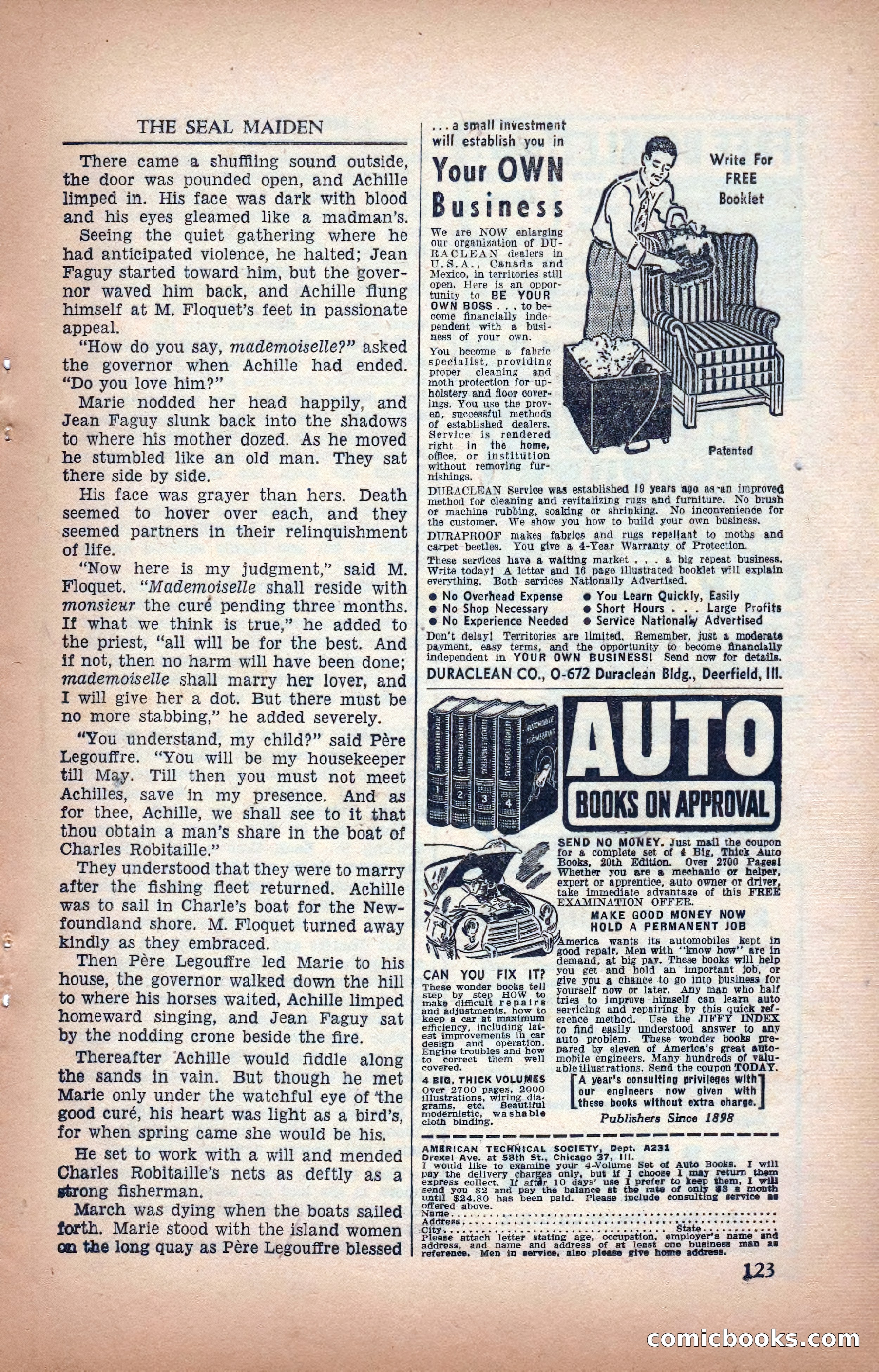 A. Merritt's Fantasy Magazine, February 1950 — page 123 of 133