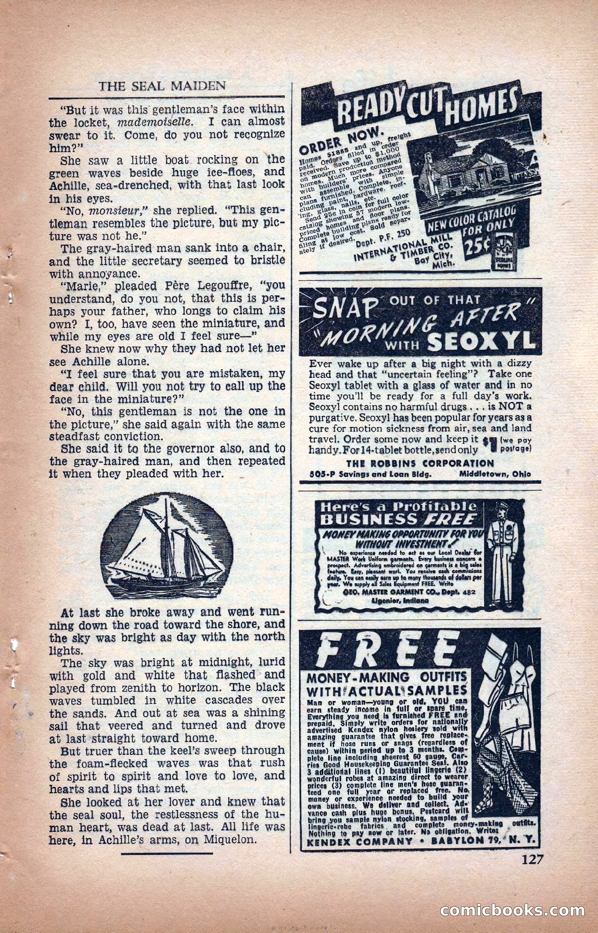 A. Merritt's Fantasy Magazine, February 1950 — page 127 of 133