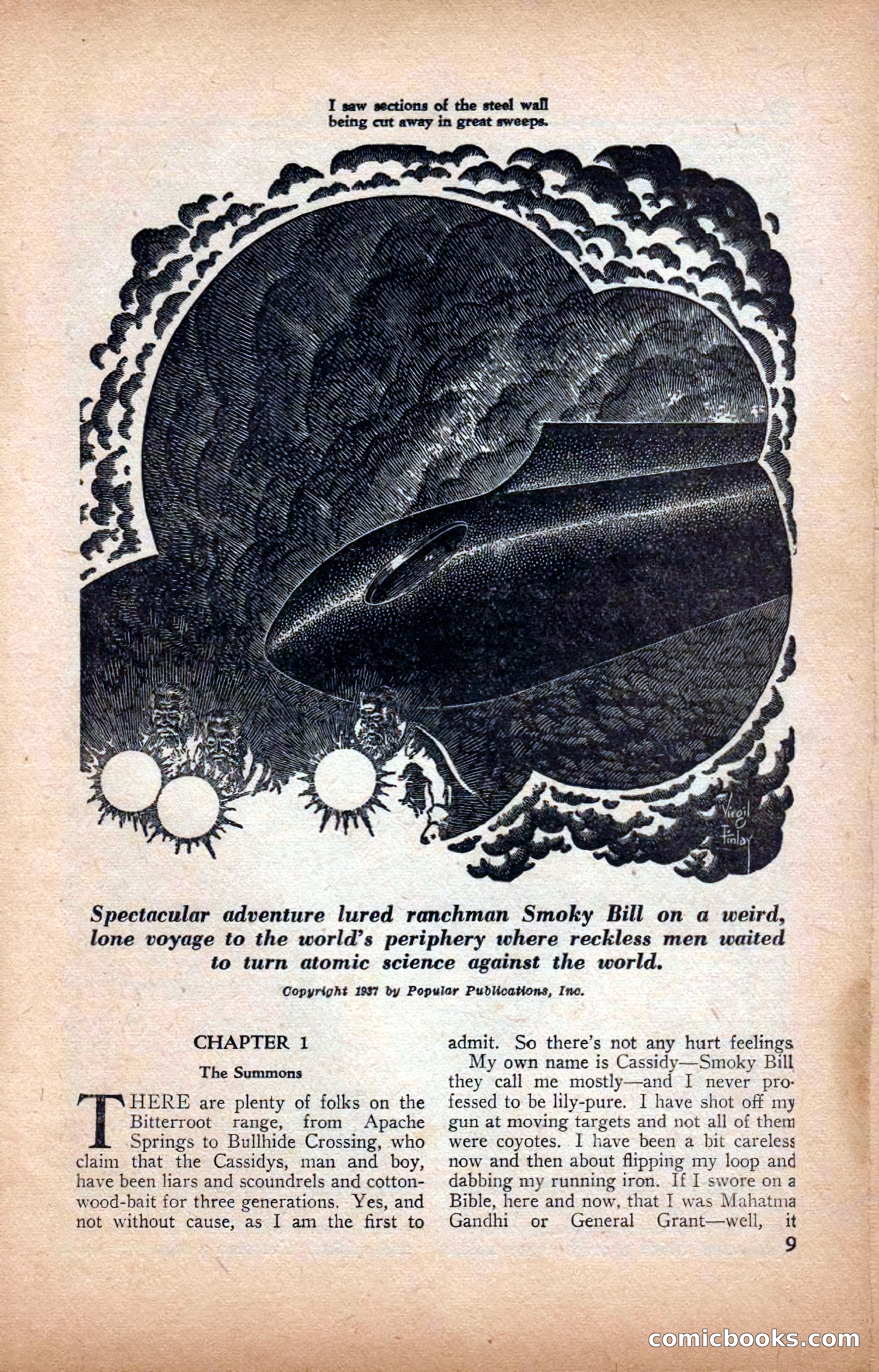 A. Merritt's Fantasy Magazine, February 1950 — page 9 of 133