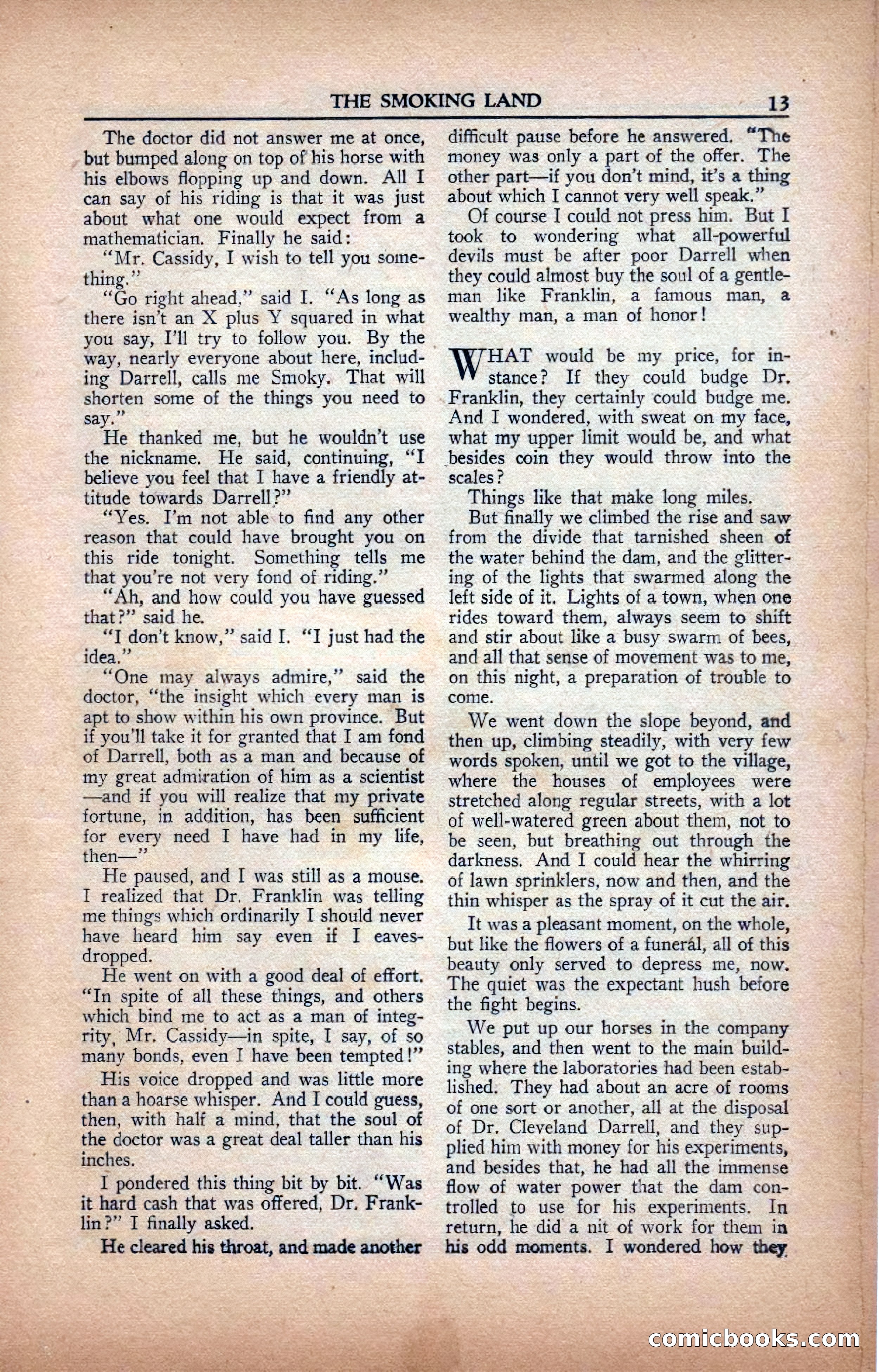 A. Merritt's Fantasy Magazine, February 1950 — page 13 of 133