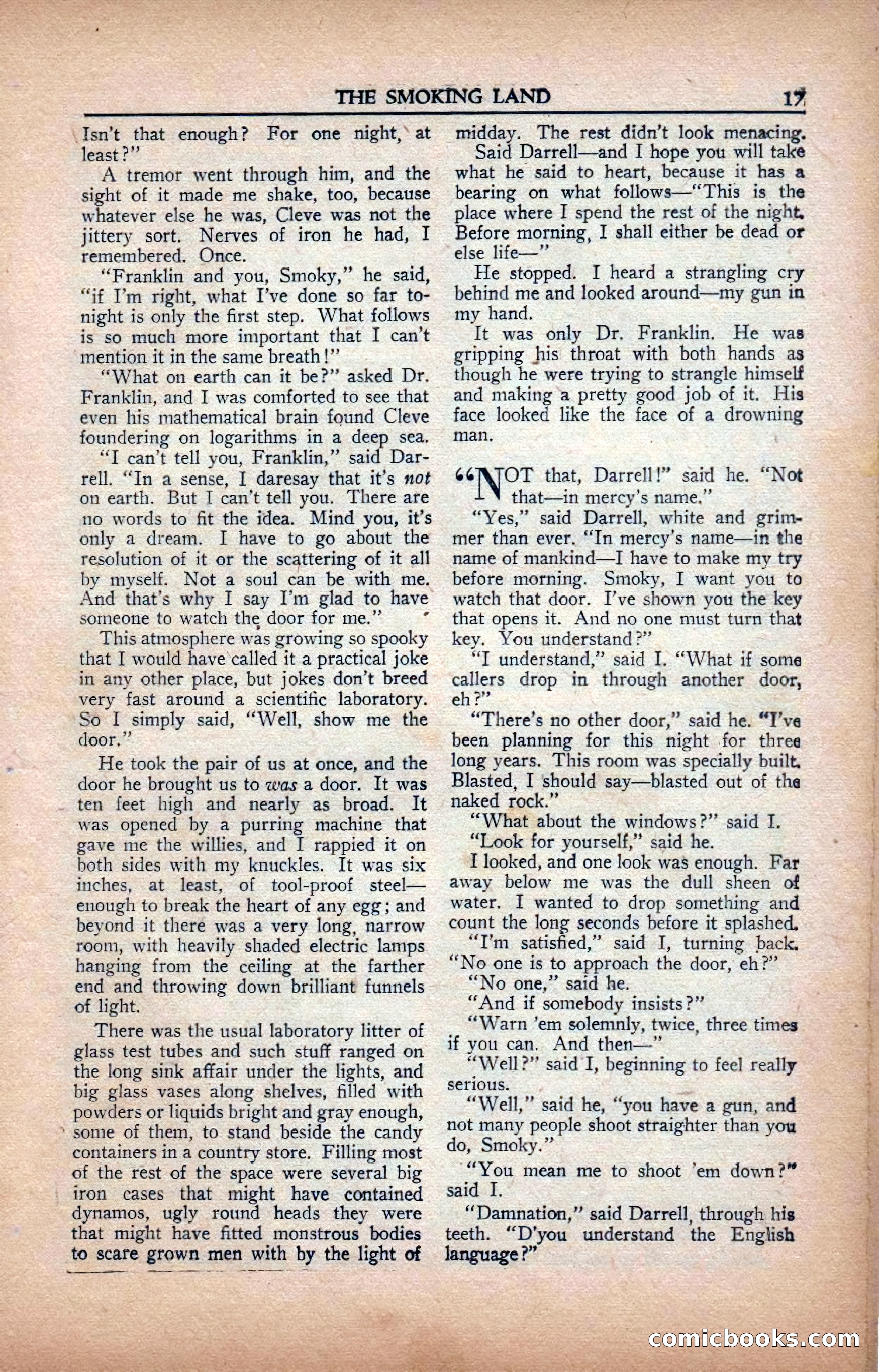 A. Merritt's Fantasy Magazine, February 1950 — page 17 of 133