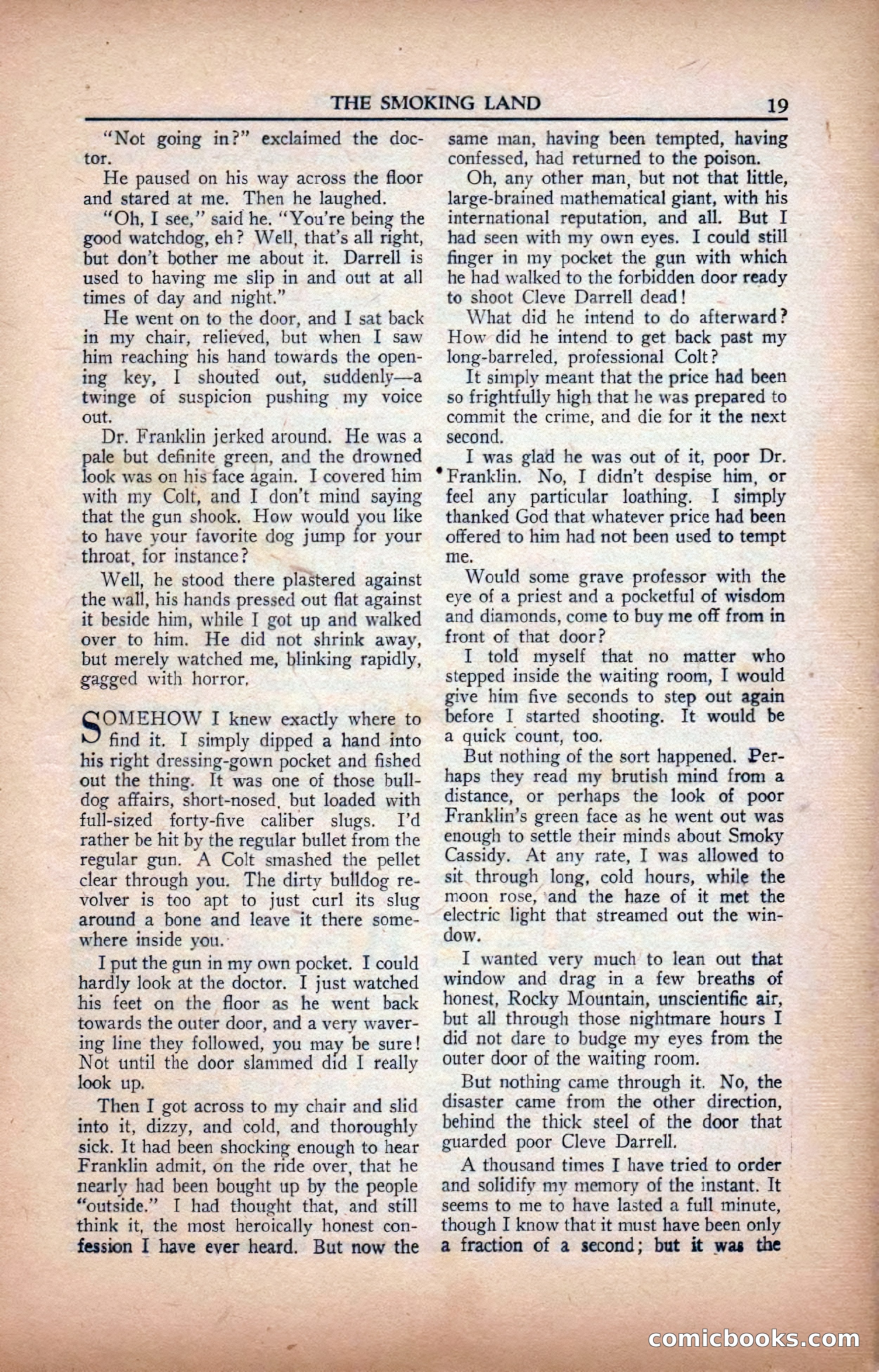 A. Merritt's Fantasy Magazine, February 1950 — page 19 of 133