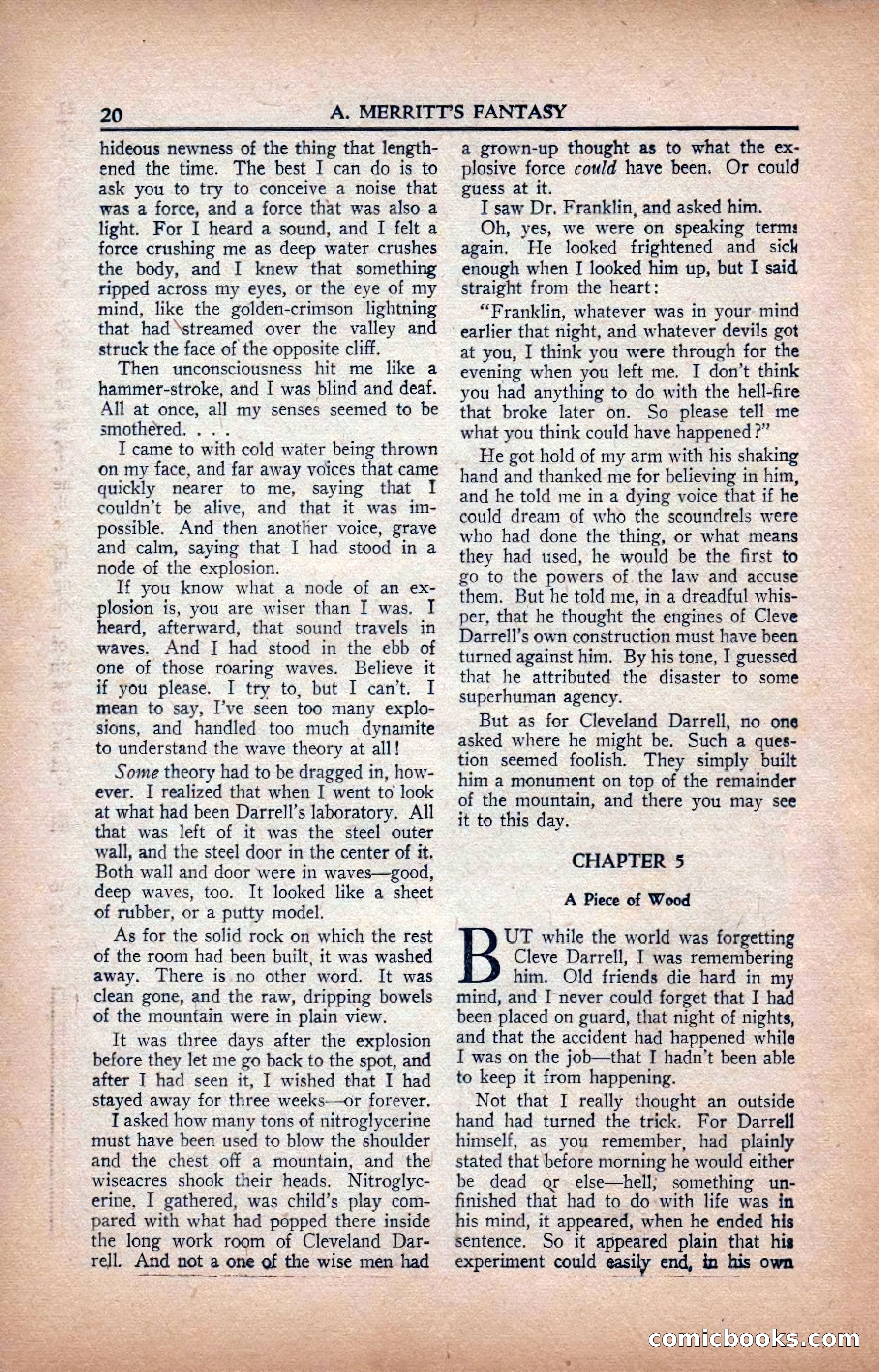 A. Merritt's Fantasy Magazine, February 1950 — page 20 of 133