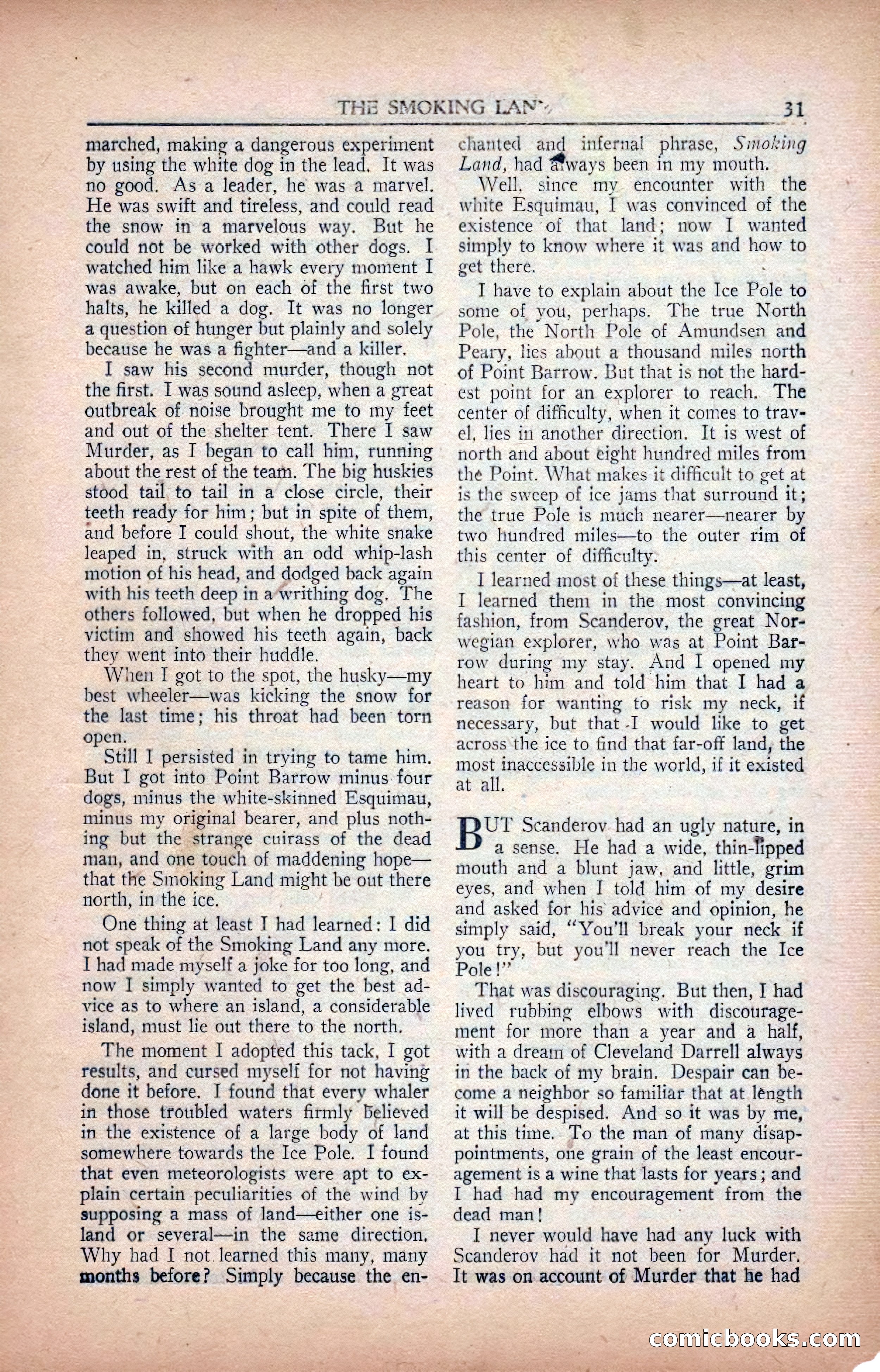 A. Merritt's Fantasy Magazine, February 1950 — page 31 of 133