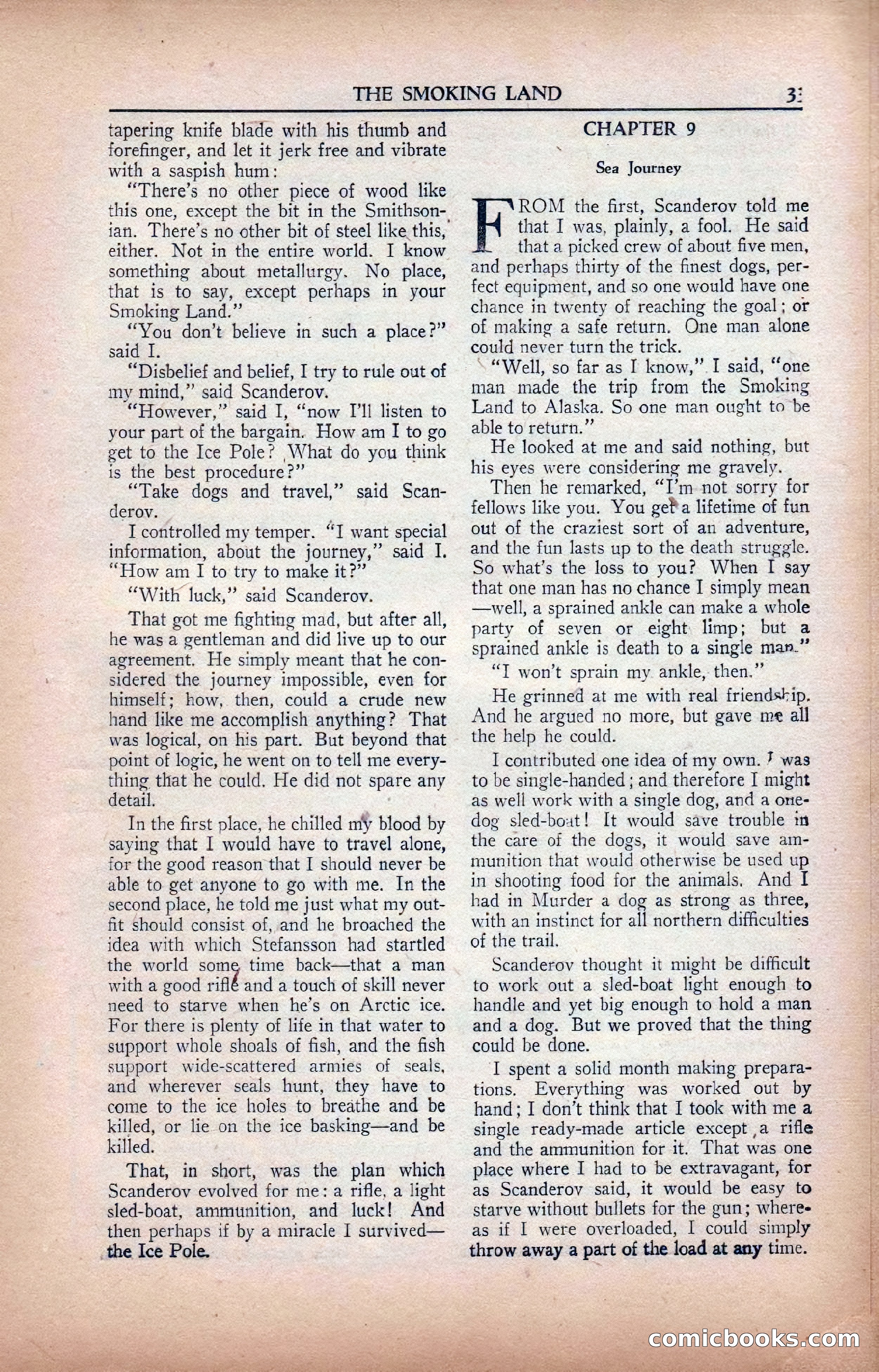 A. Merritt's Fantasy Magazine, February 1950 — page 33 of 133