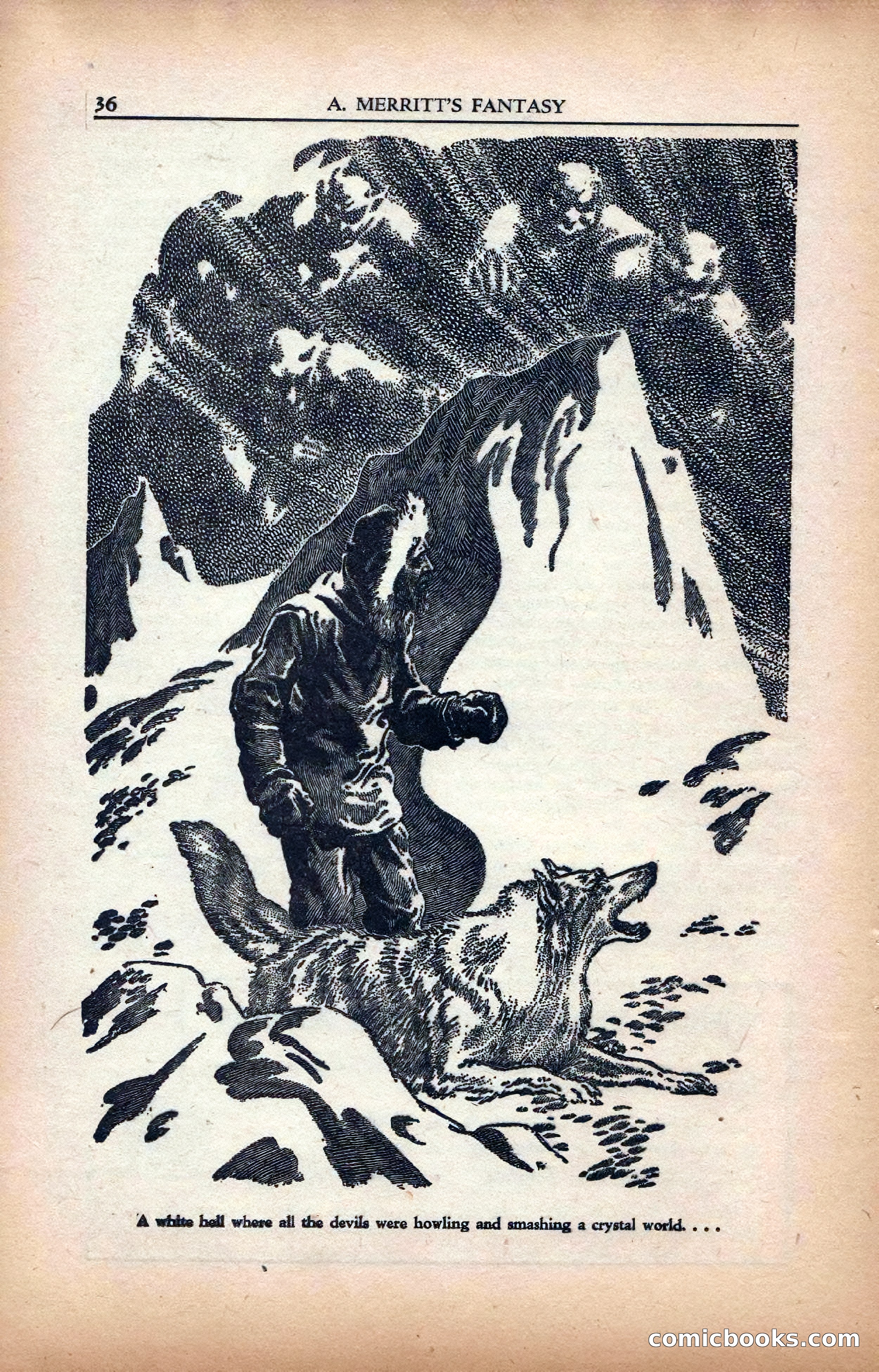 A. Merritt's Fantasy Magazine, February 1950 — page 36 of 133