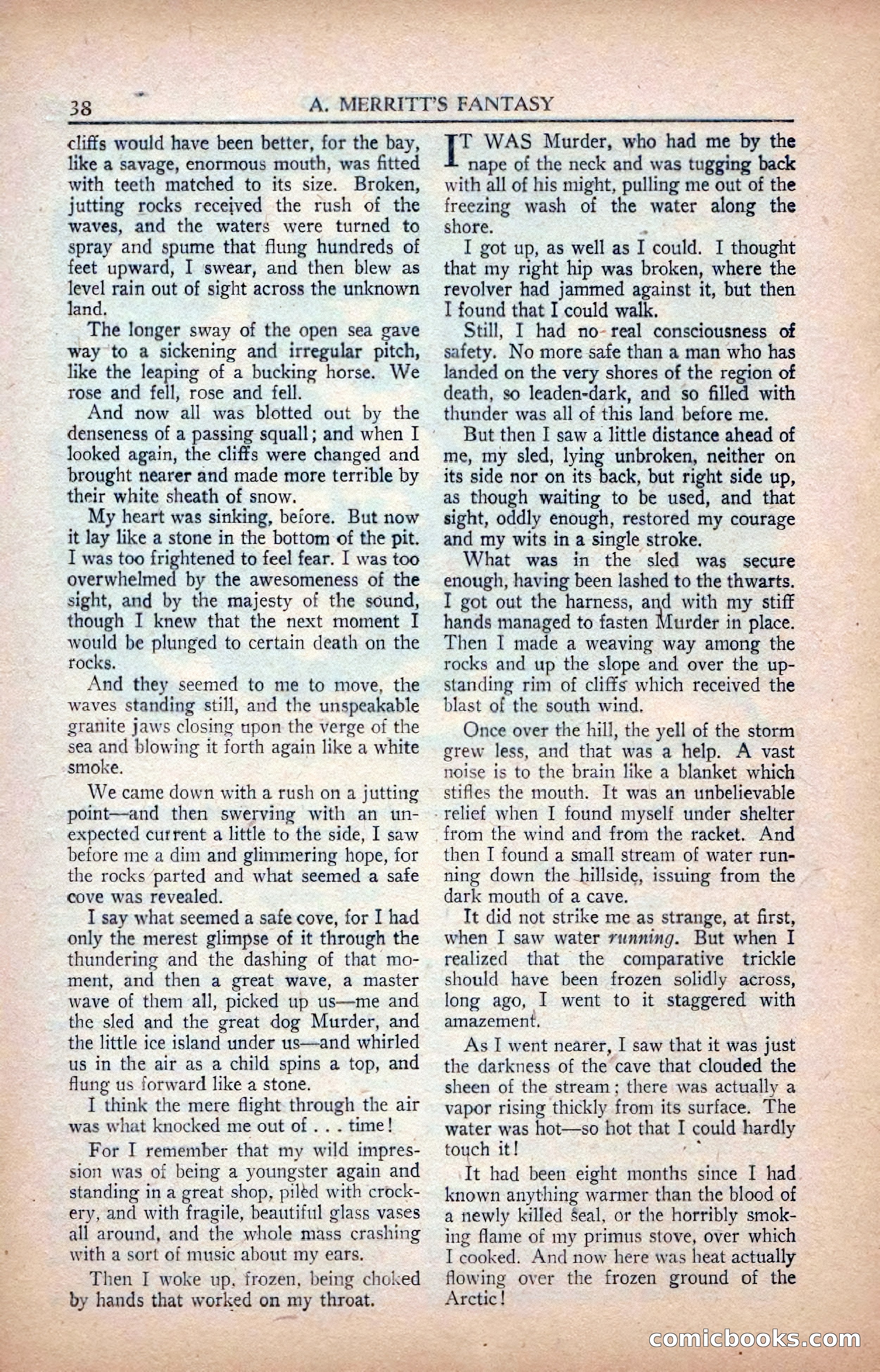 A. Merritt's Fantasy Magazine, February 1950 — page 38 of 133