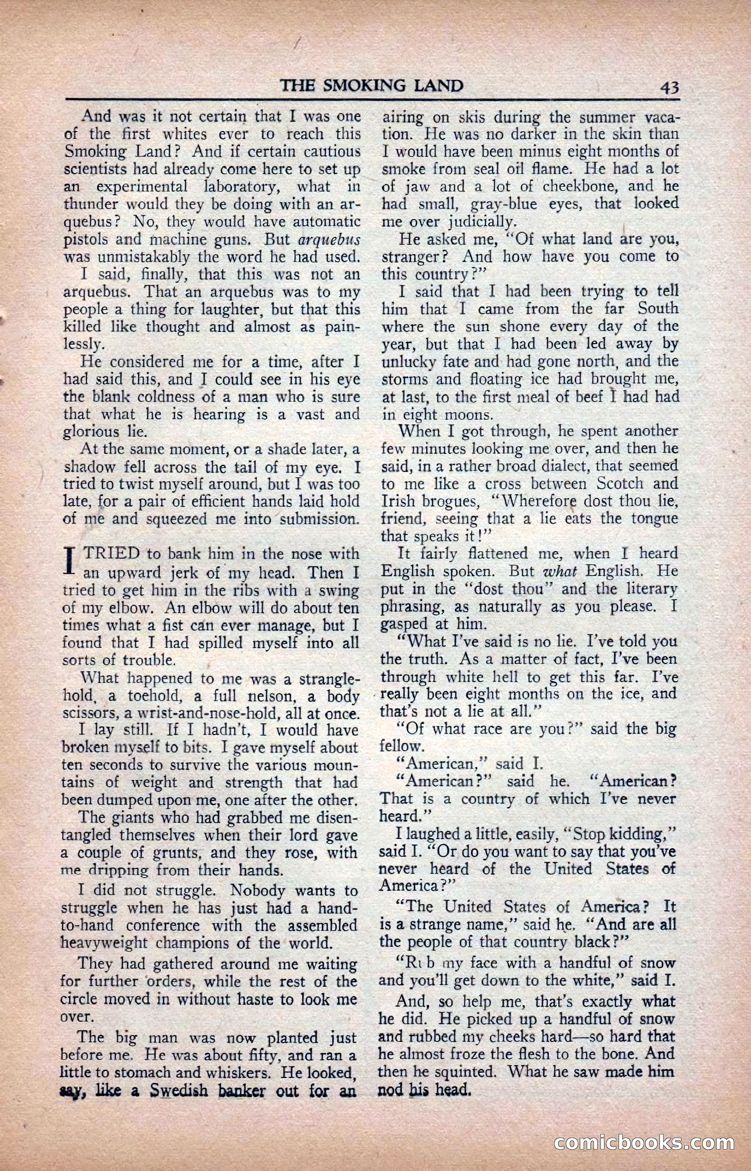 A. Merritt's Fantasy Magazine, February 1950 — page 43 of 133
