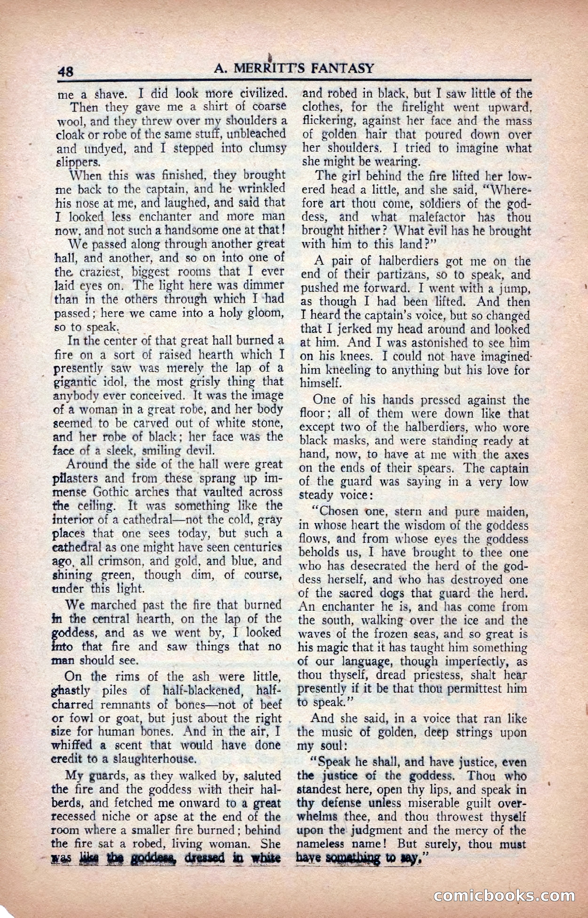 A. Merritt's Fantasy Magazine, February 1950 — page 48 of 133