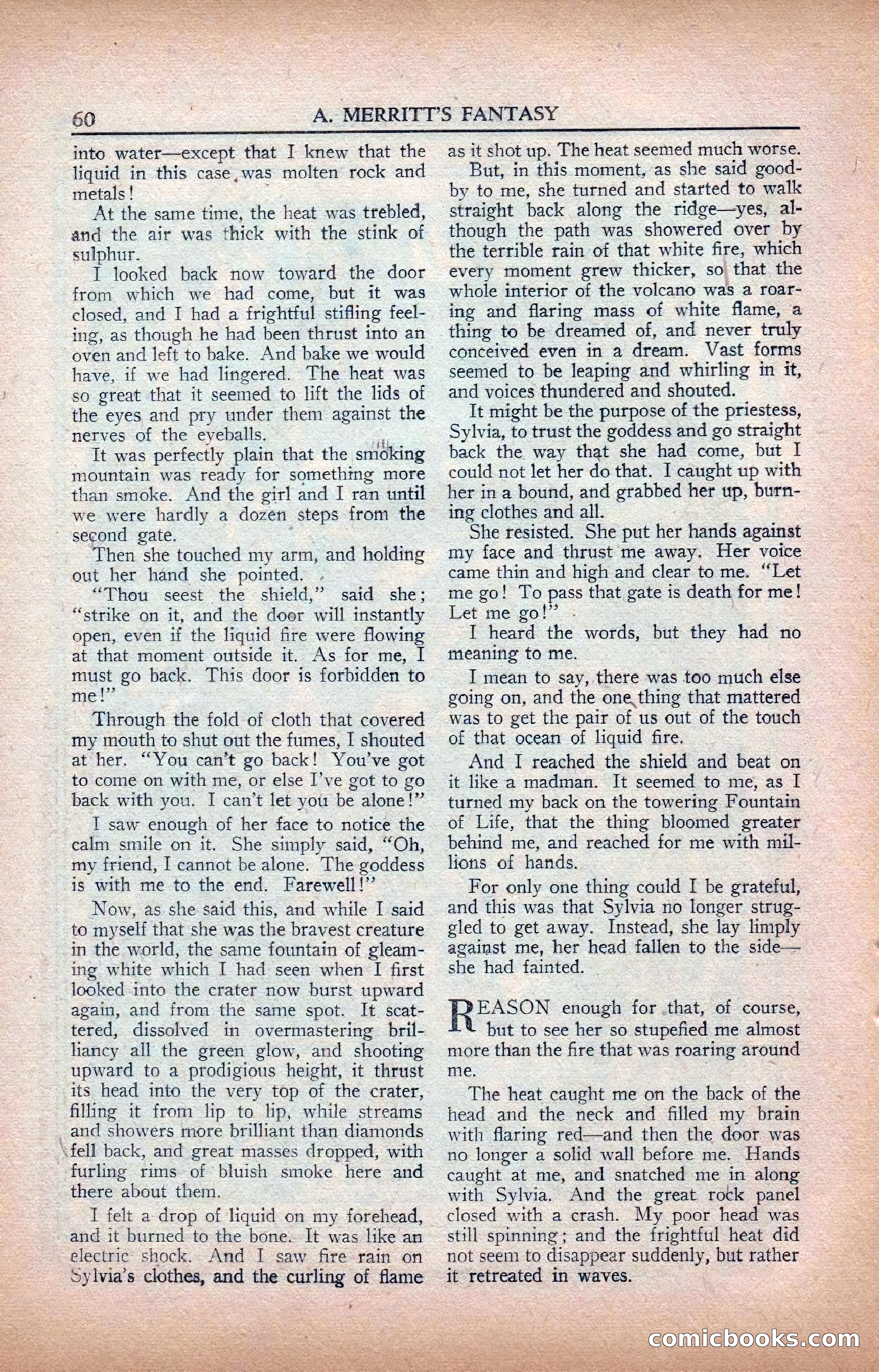 A. Merritt's Fantasy Magazine, February 1950 — page 60 of 133