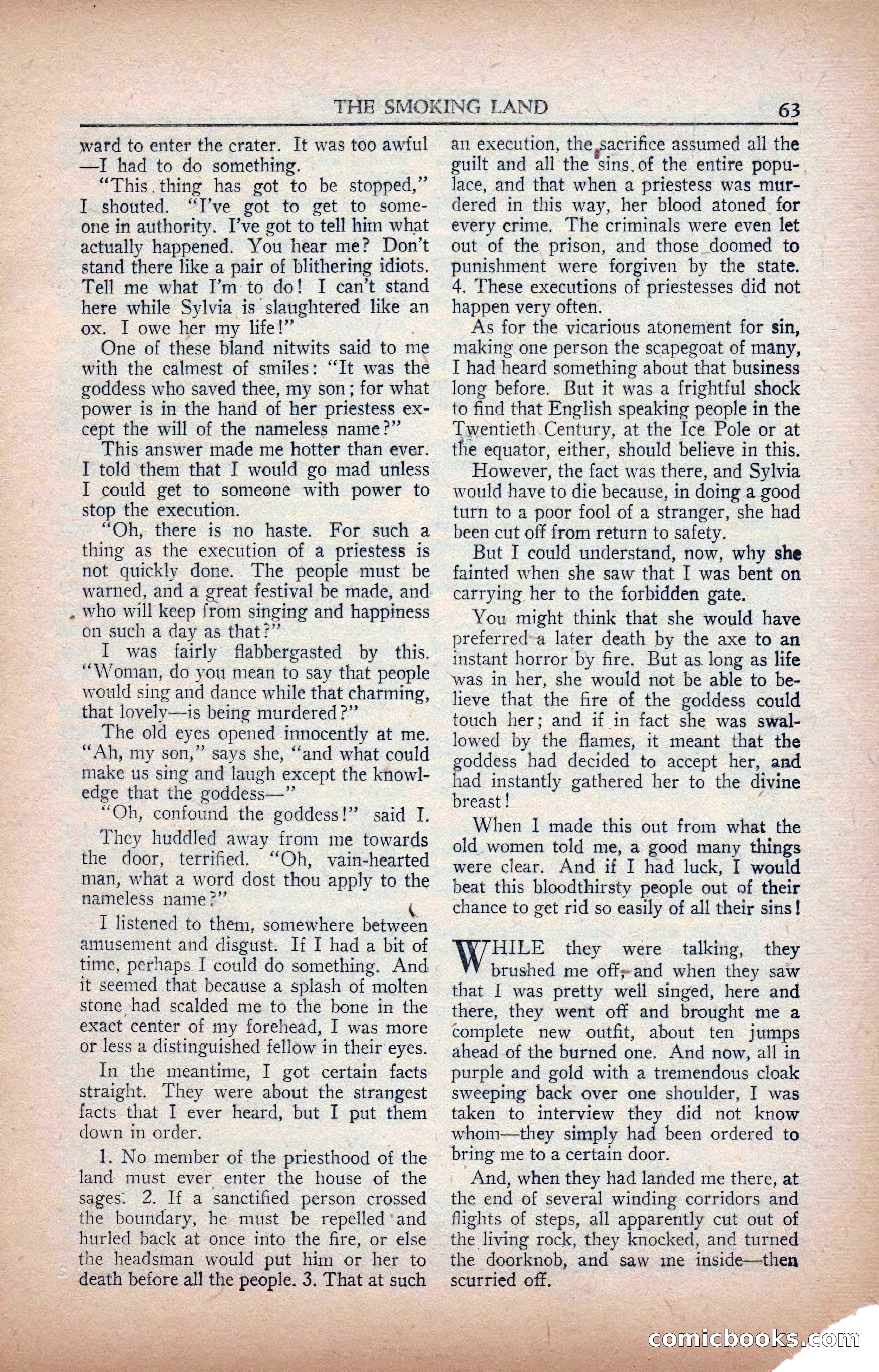 A. Merritt's Fantasy Magazine, February 1950 — page 63 of 133