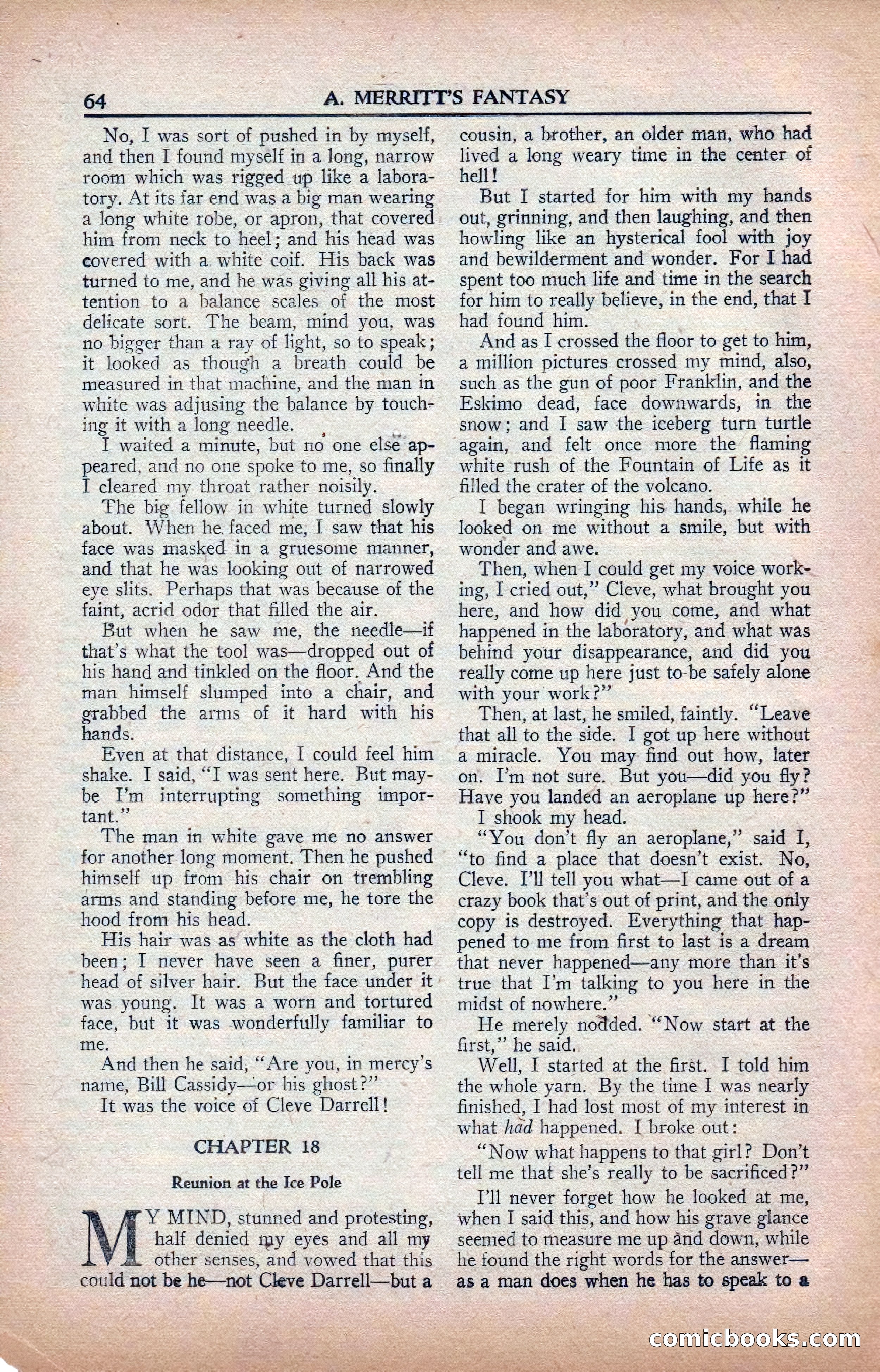 A. Merritt's Fantasy Magazine, February 1950 — page 64 of 133