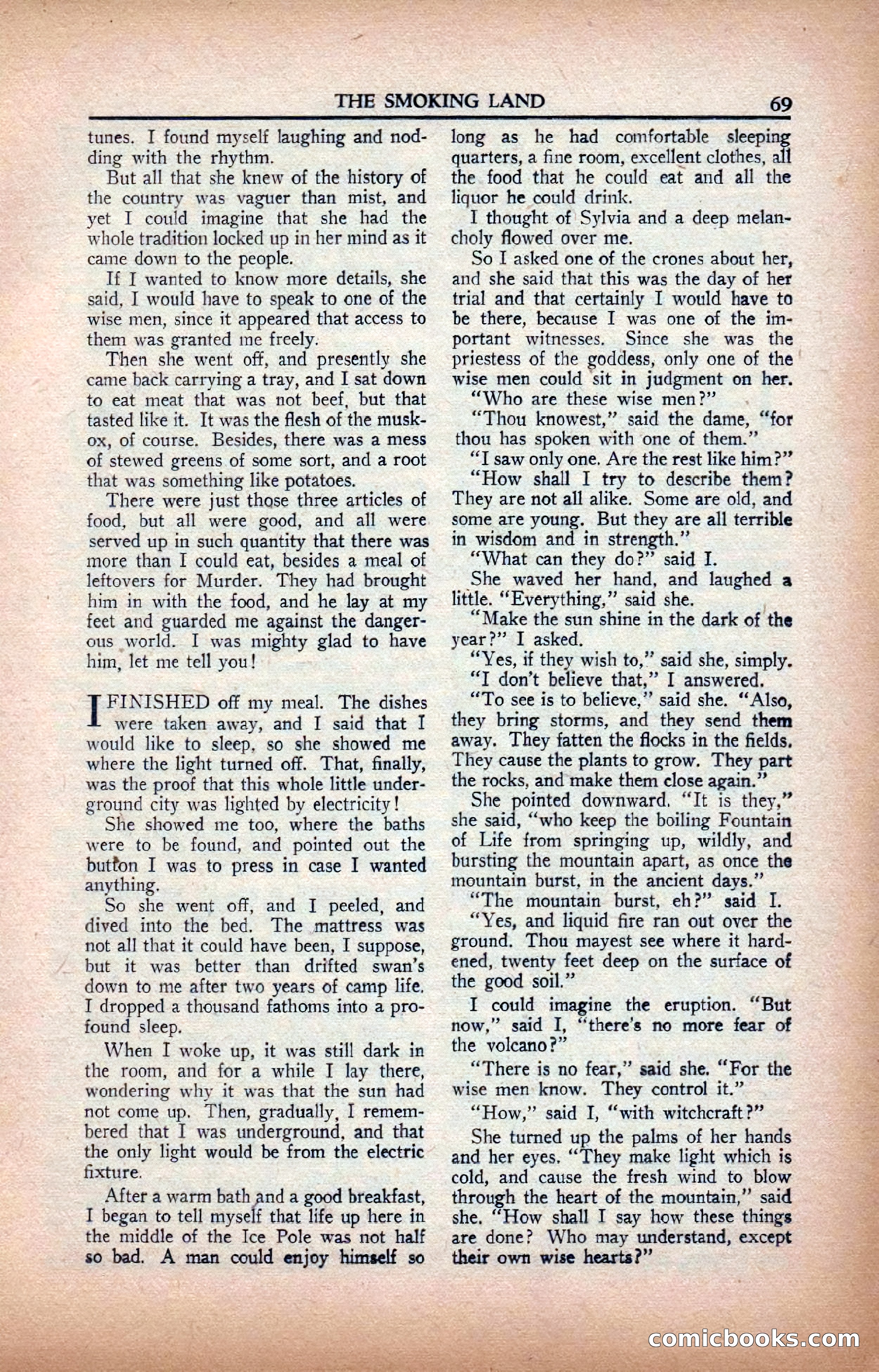 A. Merritt's Fantasy Magazine, February 1950 — page 69 of 133
