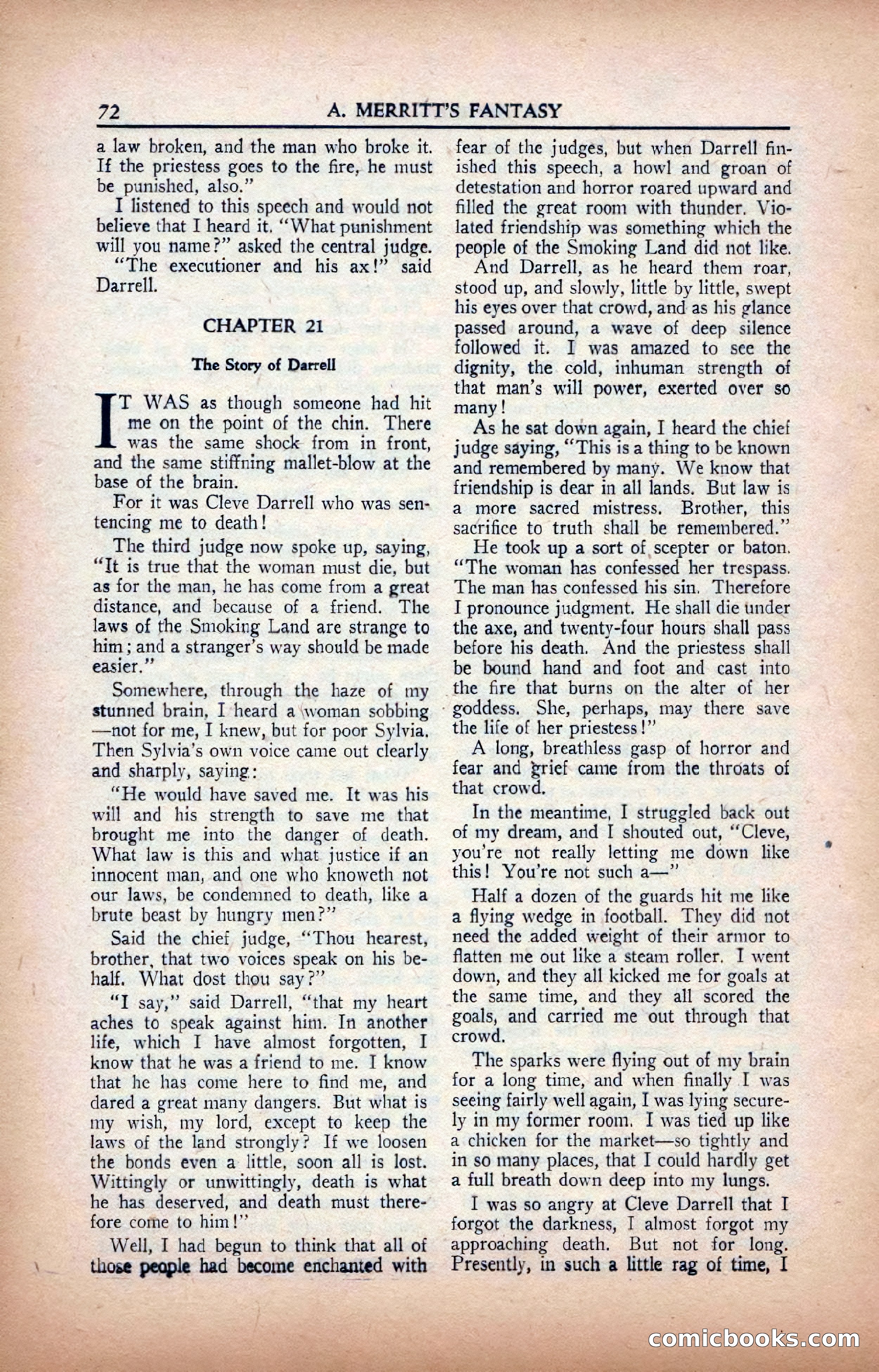 A. Merritt's Fantasy Magazine, February 1950 — page 72 of 133