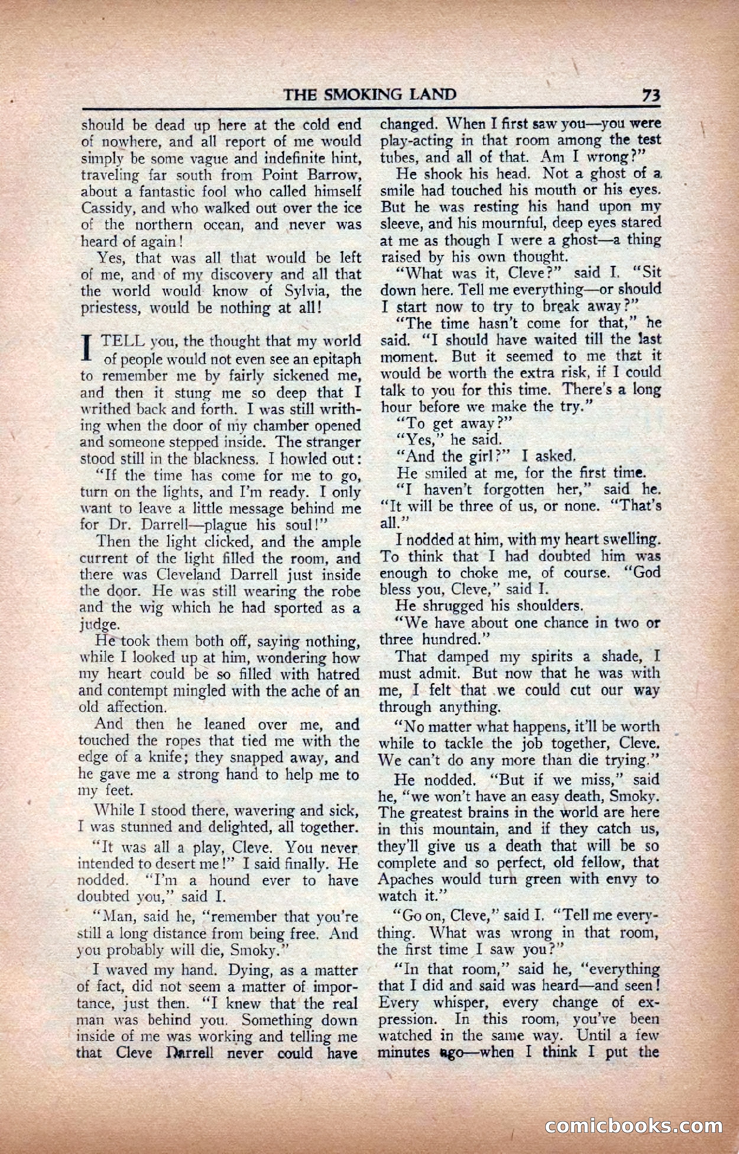 A. Merritt's Fantasy Magazine, February 1950 — page 73 of 133