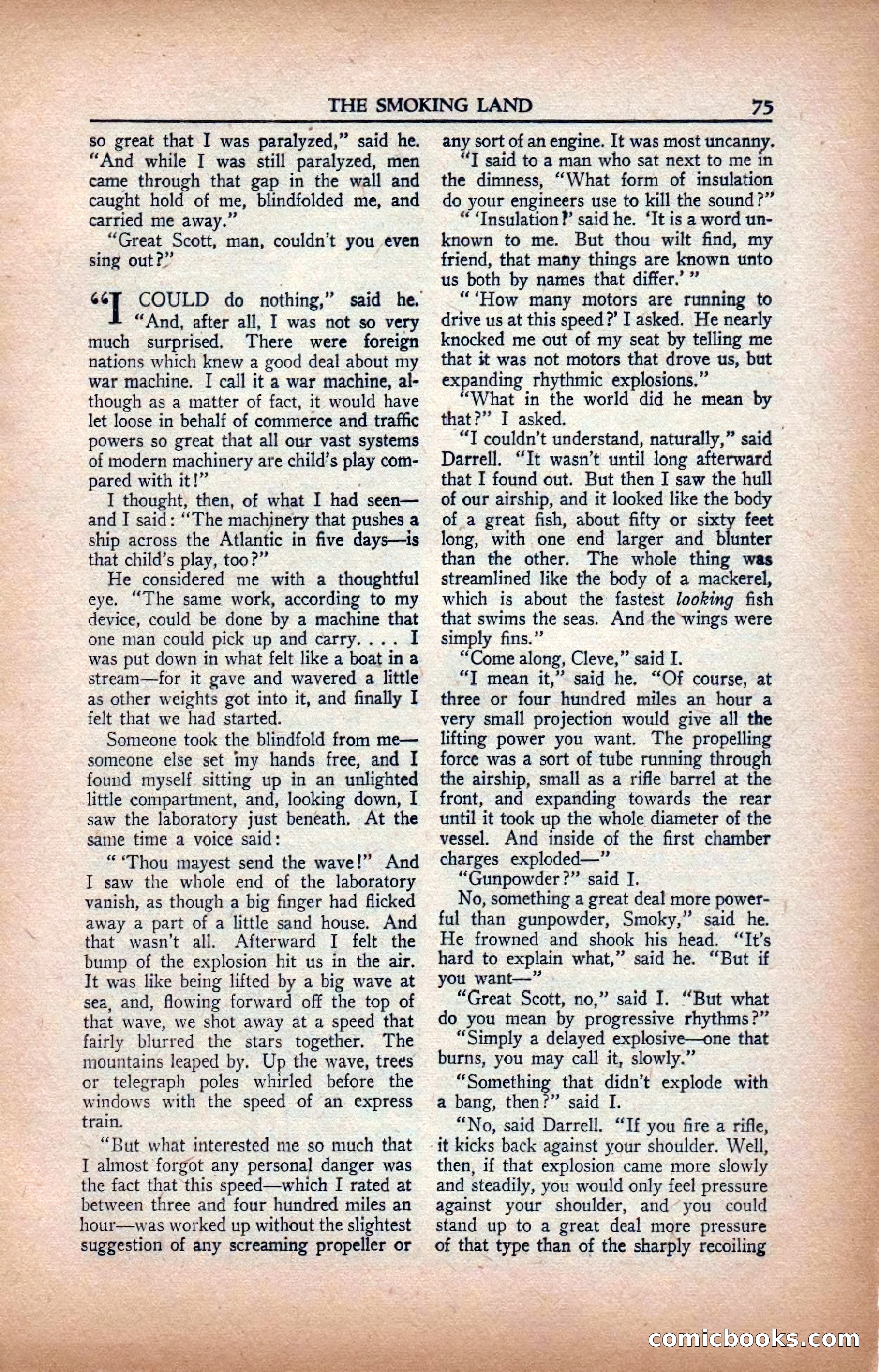 A. Merritt's Fantasy Magazine, February 1950 — page 75 of 133