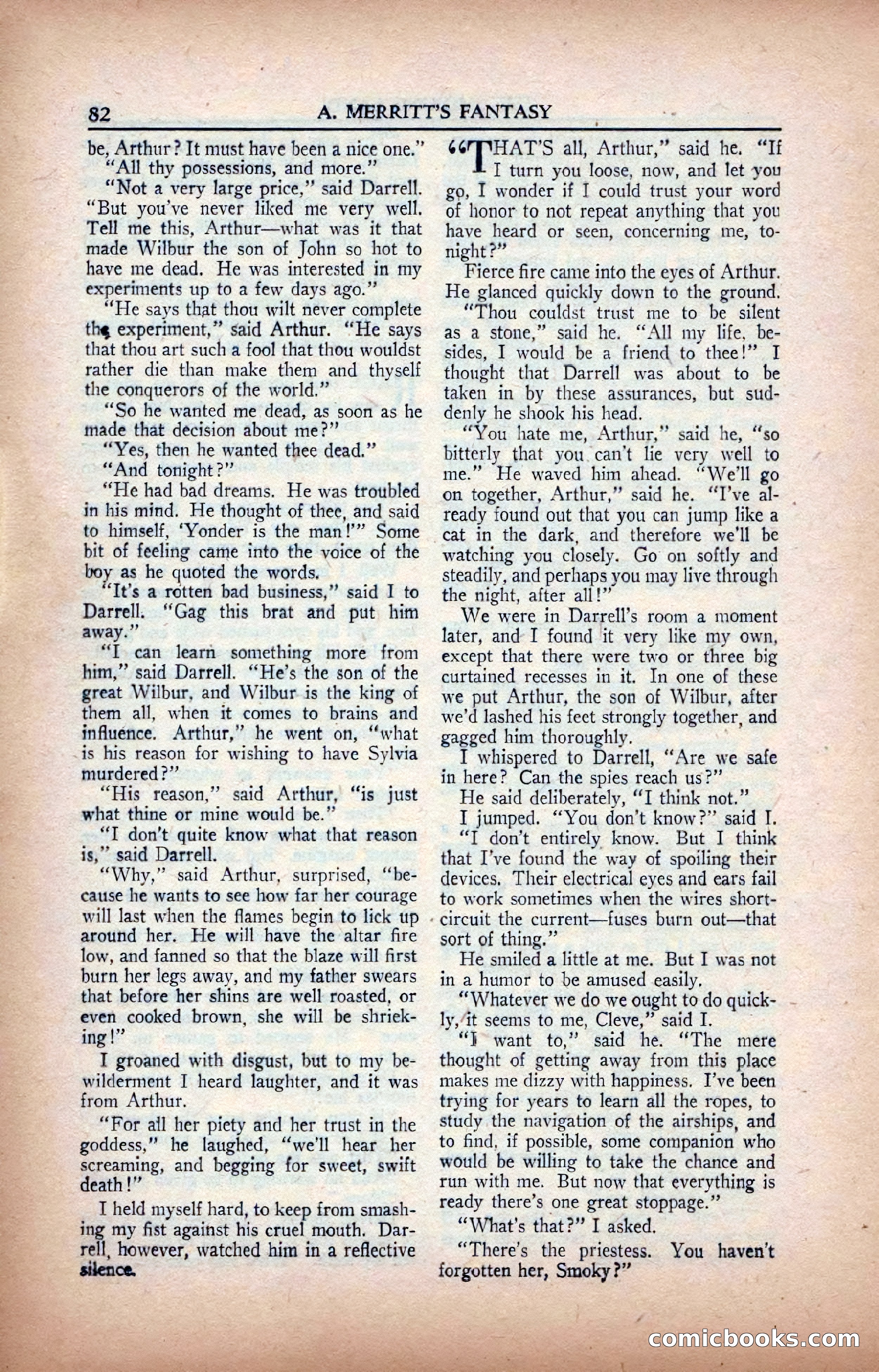 A. Merritt's Fantasy Magazine, February 1950 — page 82 of 133