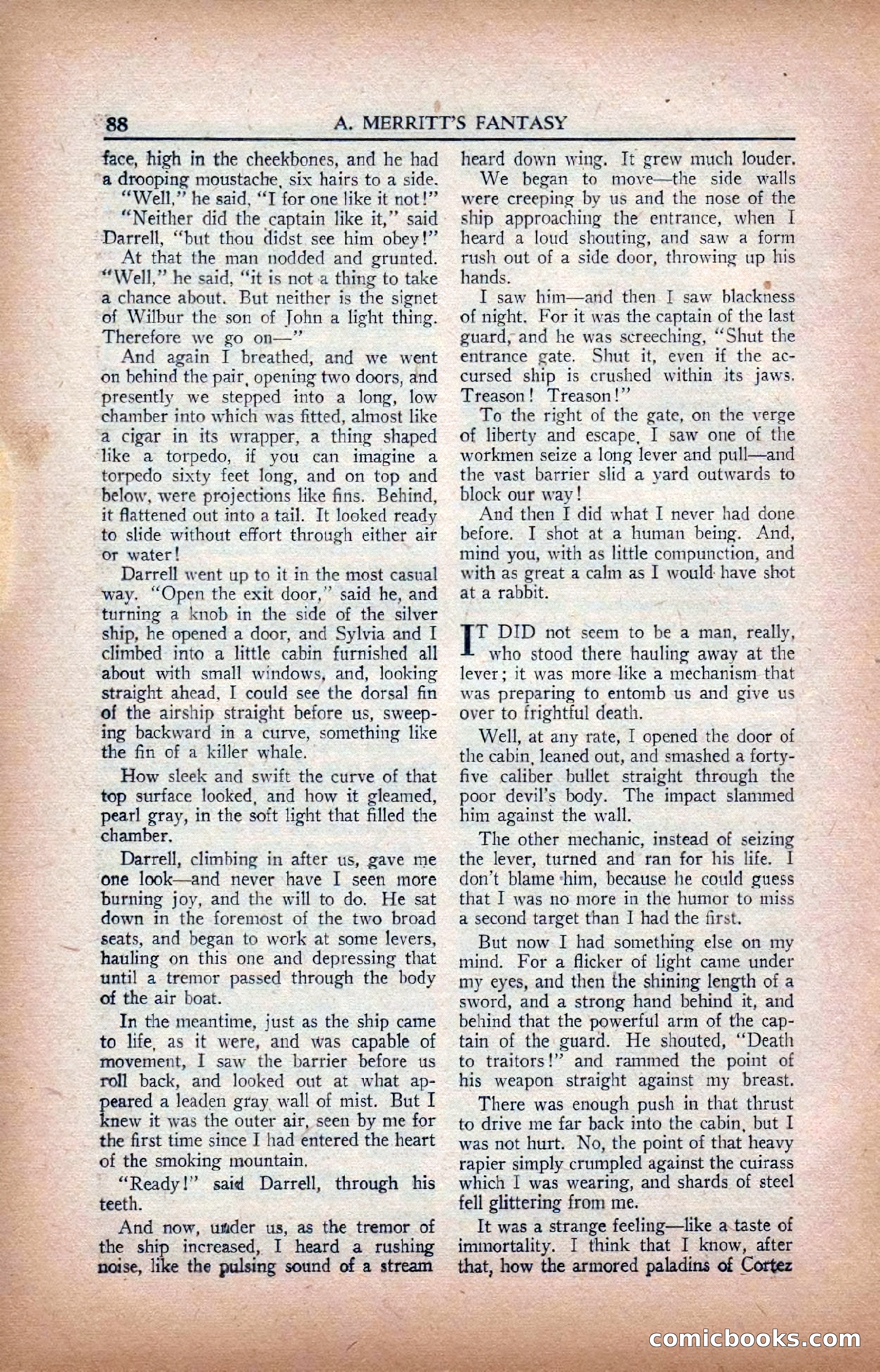 A. Merritt's Fantasy Magazine, February 1950 — page 88 of 133