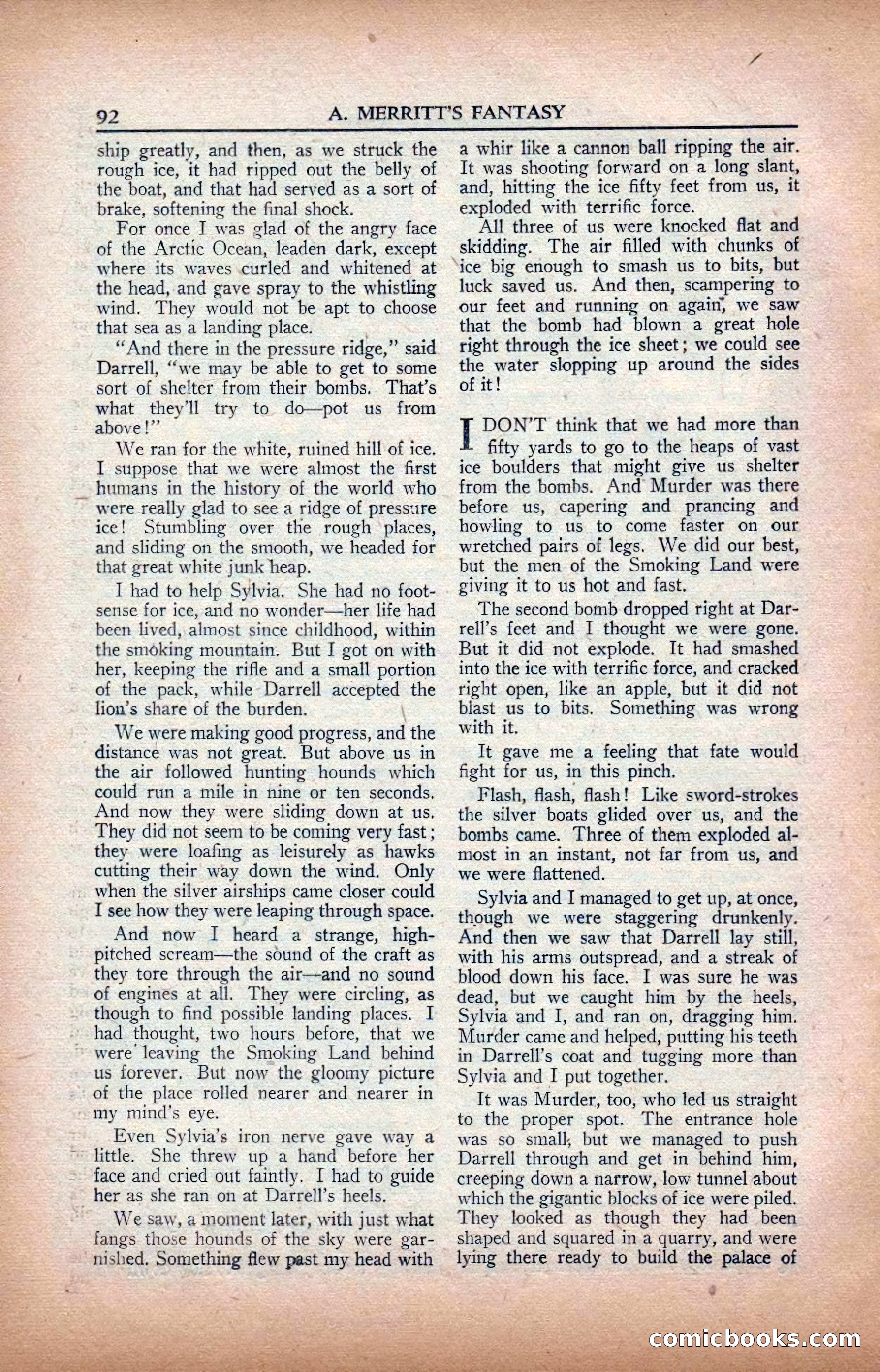 A. Merritt's Fantasy Magazine, February 1950 — page 92 of 133