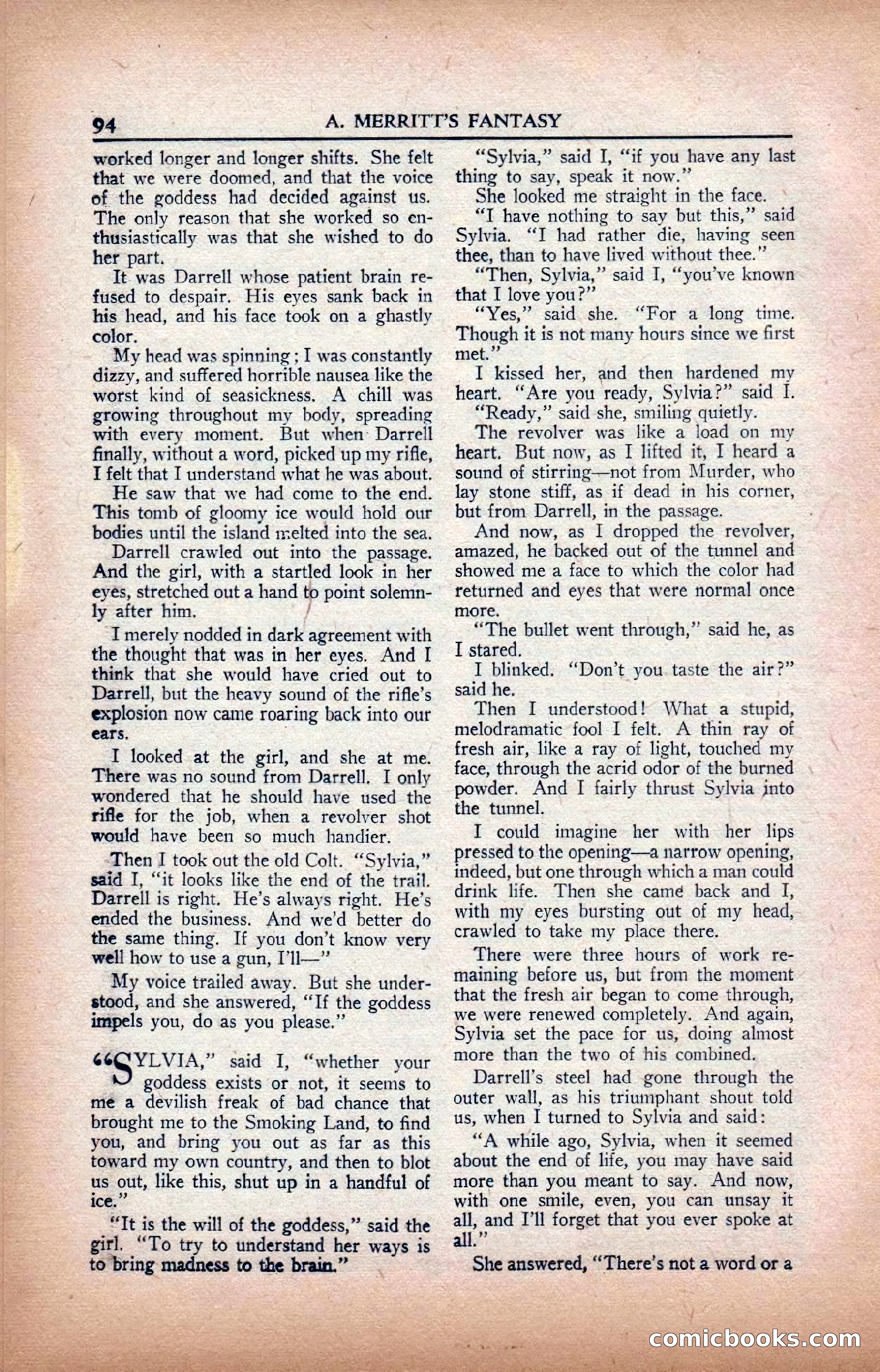 A. Merritt's Fantasy Magazine, February 1950 — page 94 of 133