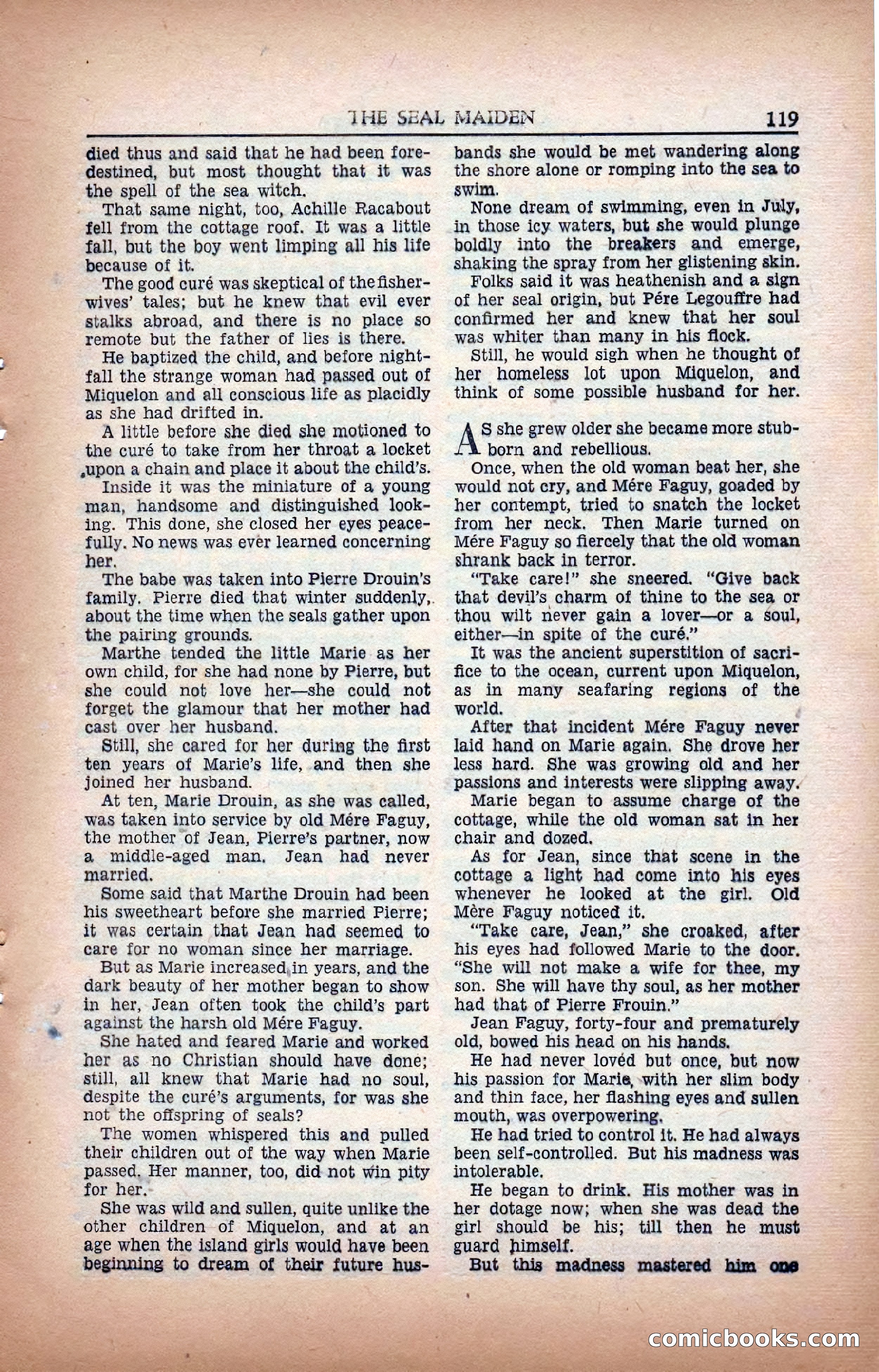 A. Merritt's Fantasy Magazine, February 1950 — page 119 of 133