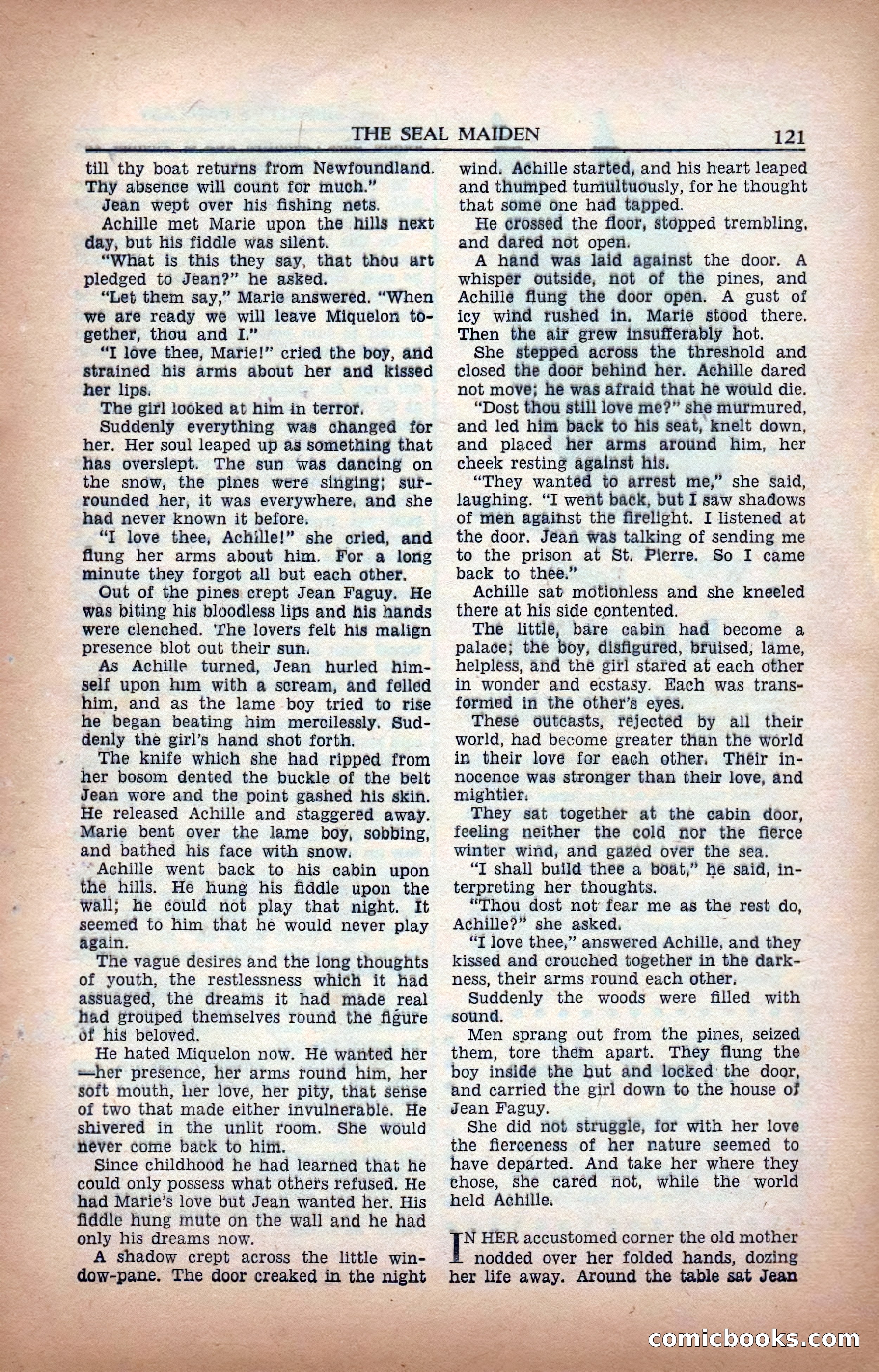 A. Merritt's Fantasy Magazine, February 1950 — page 121 of 133