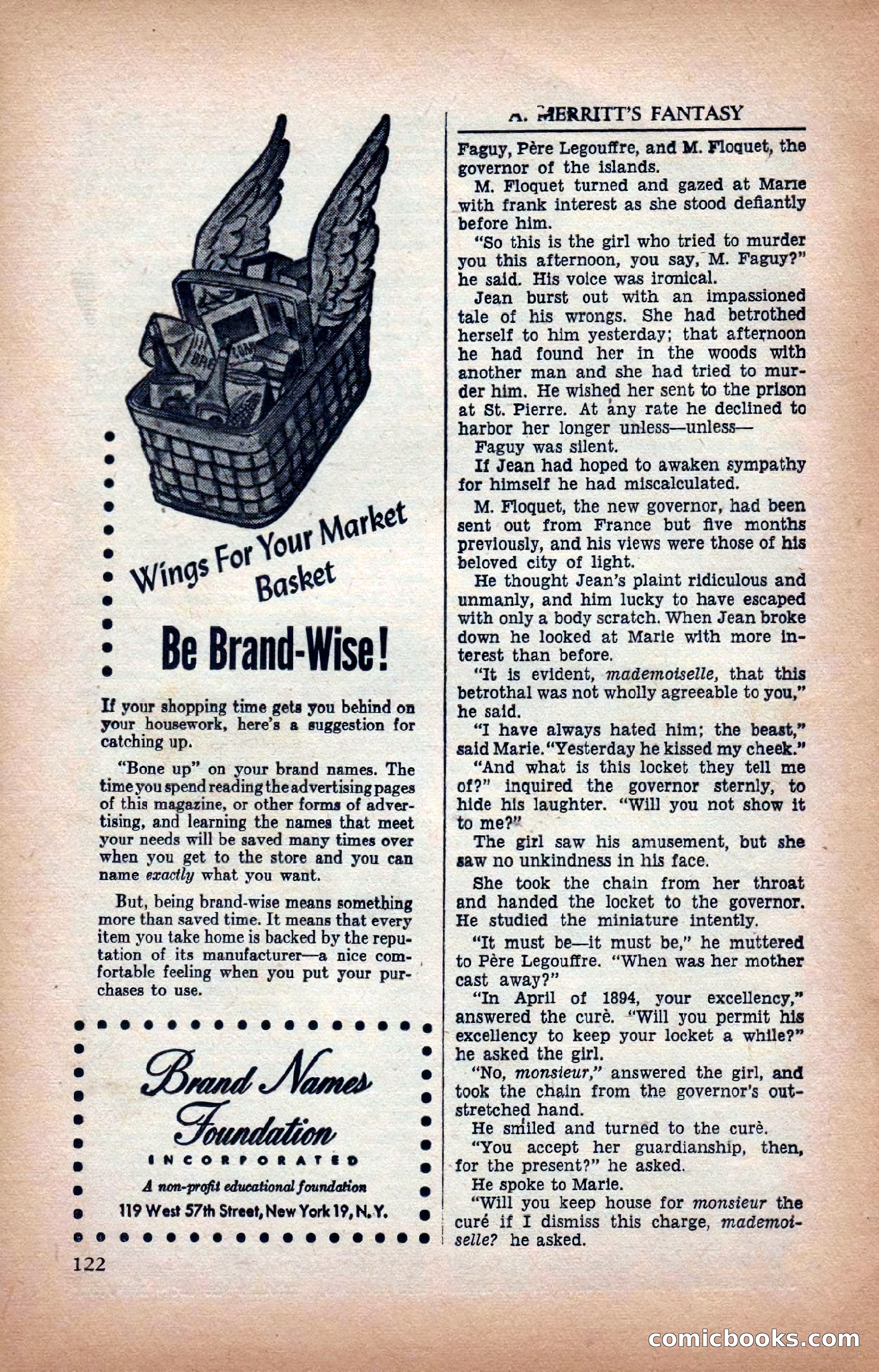 A. Merritt's Fantasy Magazine, February 1950 — page 122 of 133