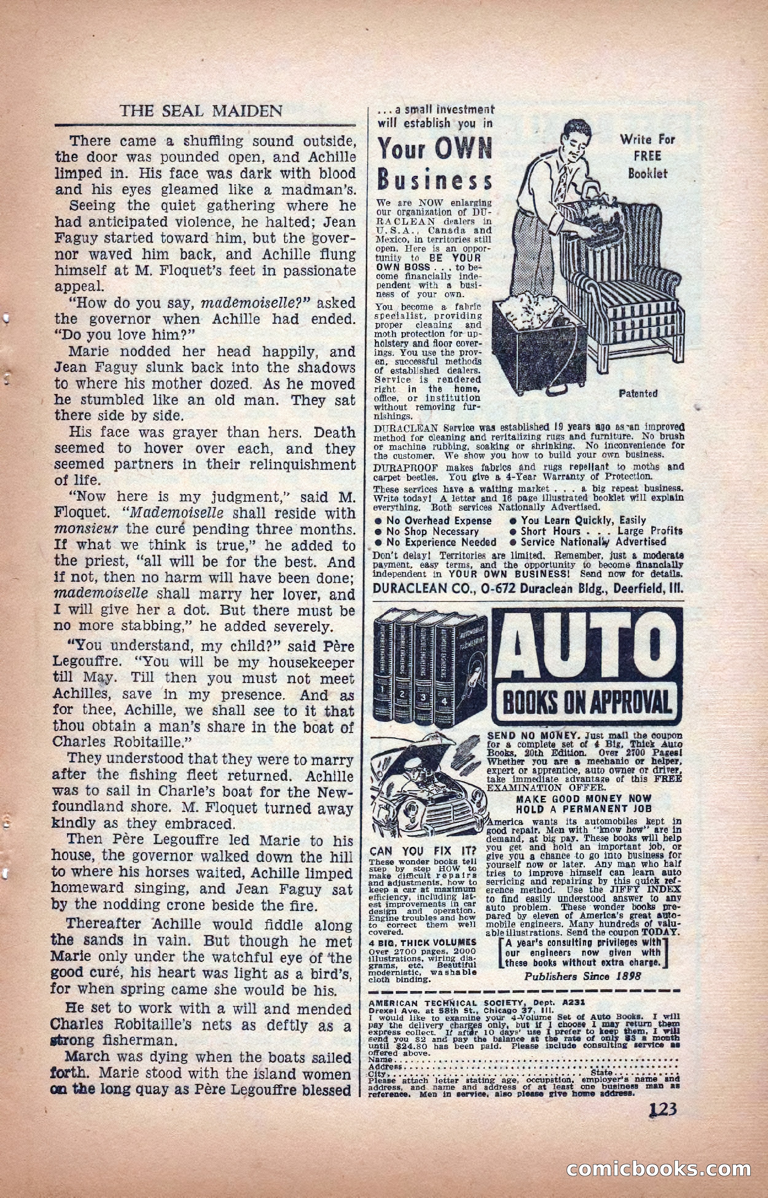A. Merritt's Fantasy Magazine, February 1950 — page 123 of 133