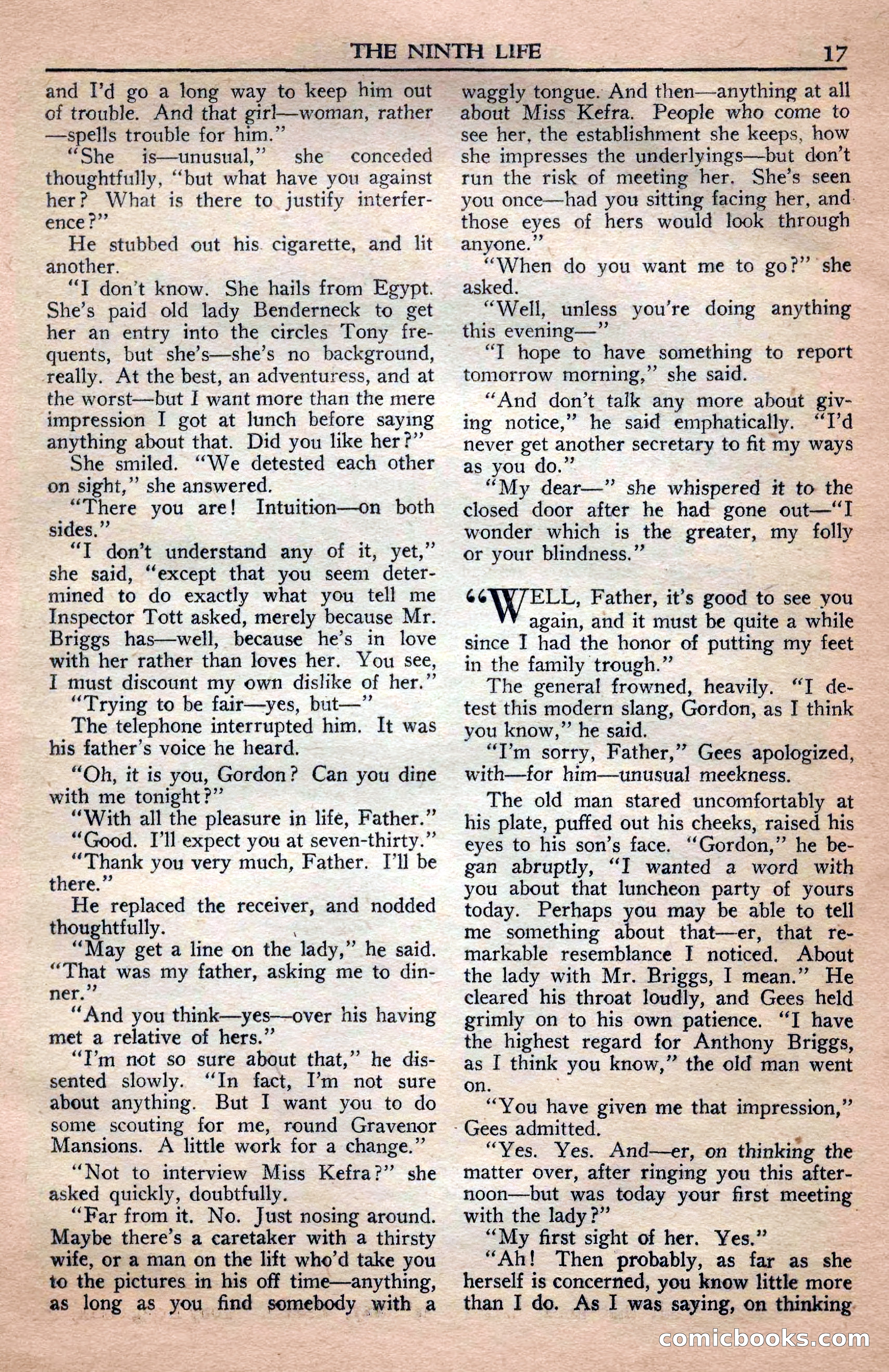 A. Merritt's Fantasy Magazine, April 1950 — page 17 of 132