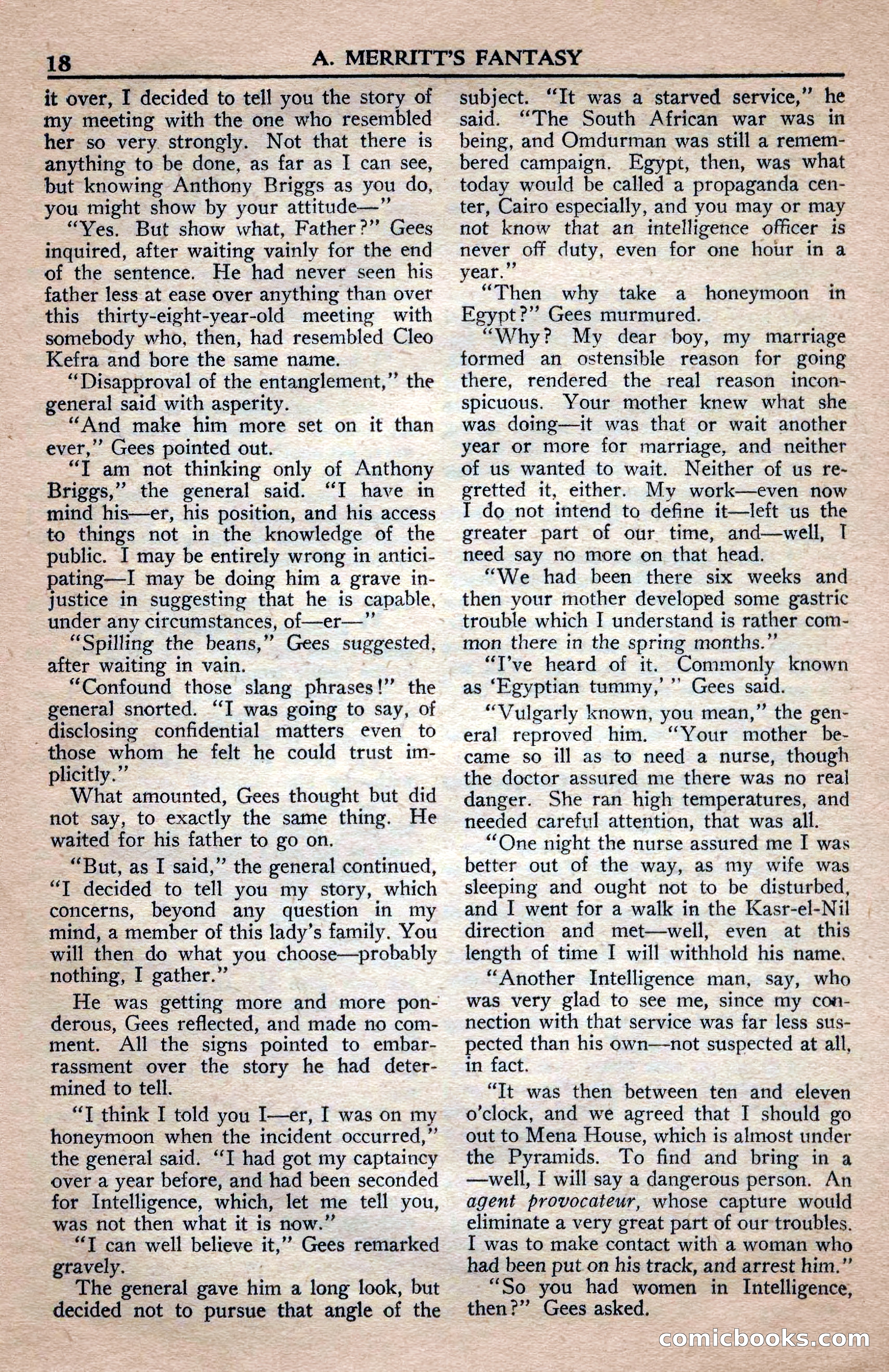 A. Merritt's Fantasy Magazine, April 1950 — page 18 of 132