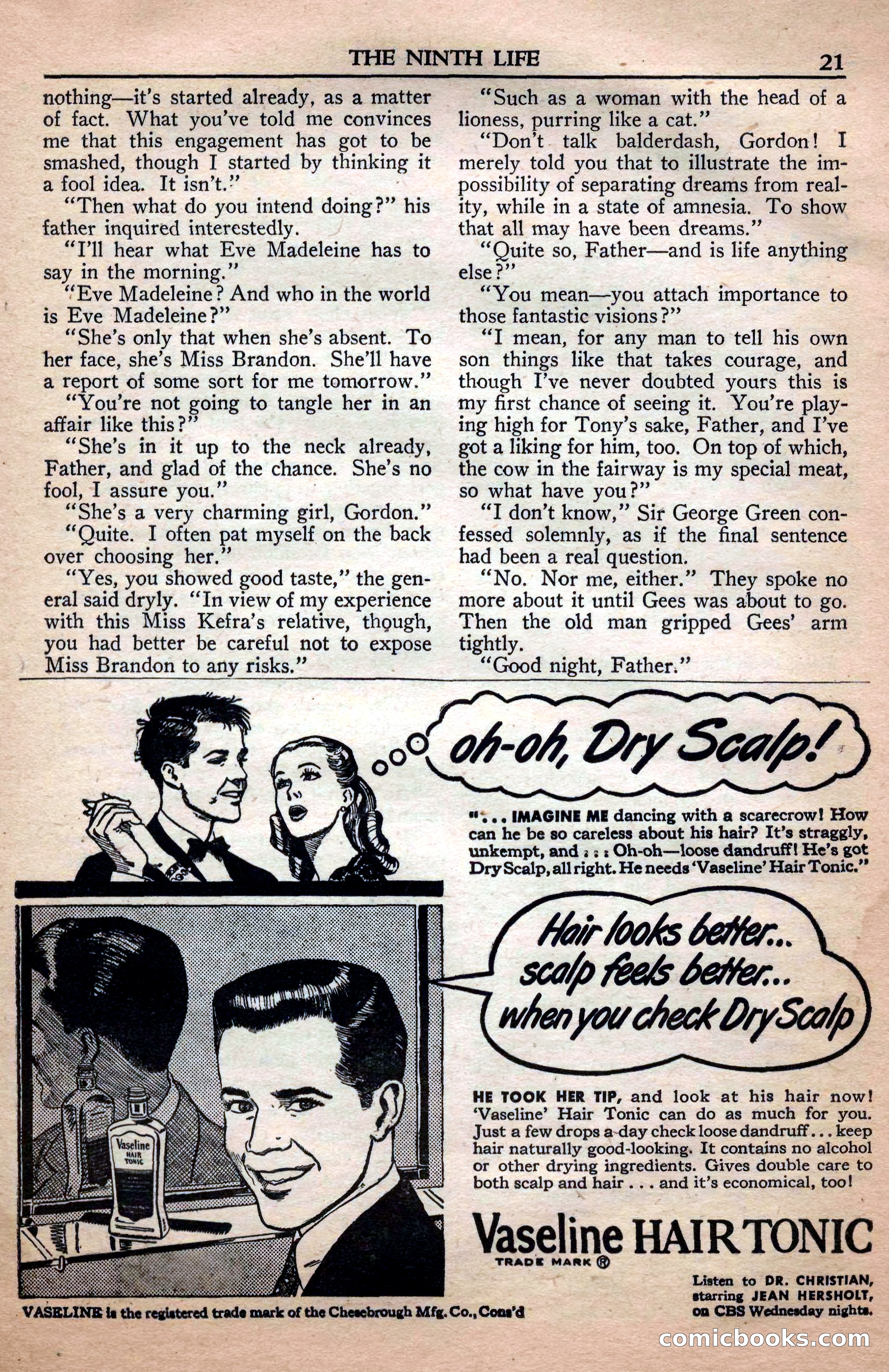 A. Merritt's Fantasy Magazine, April 1950 — page 21 of 132