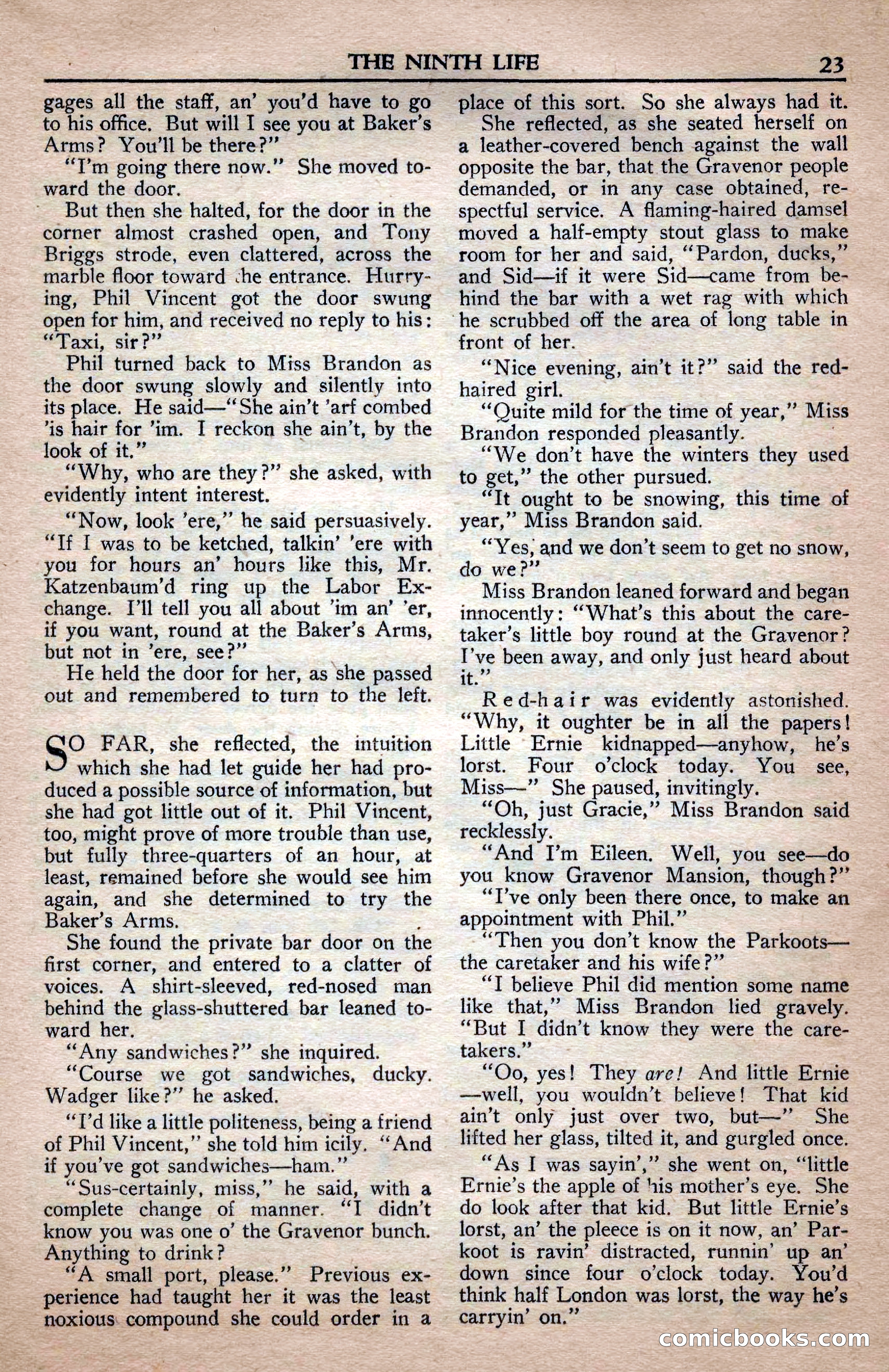 A. Merritt's Fantasy Magazine, April 1950 — page 23 of 132