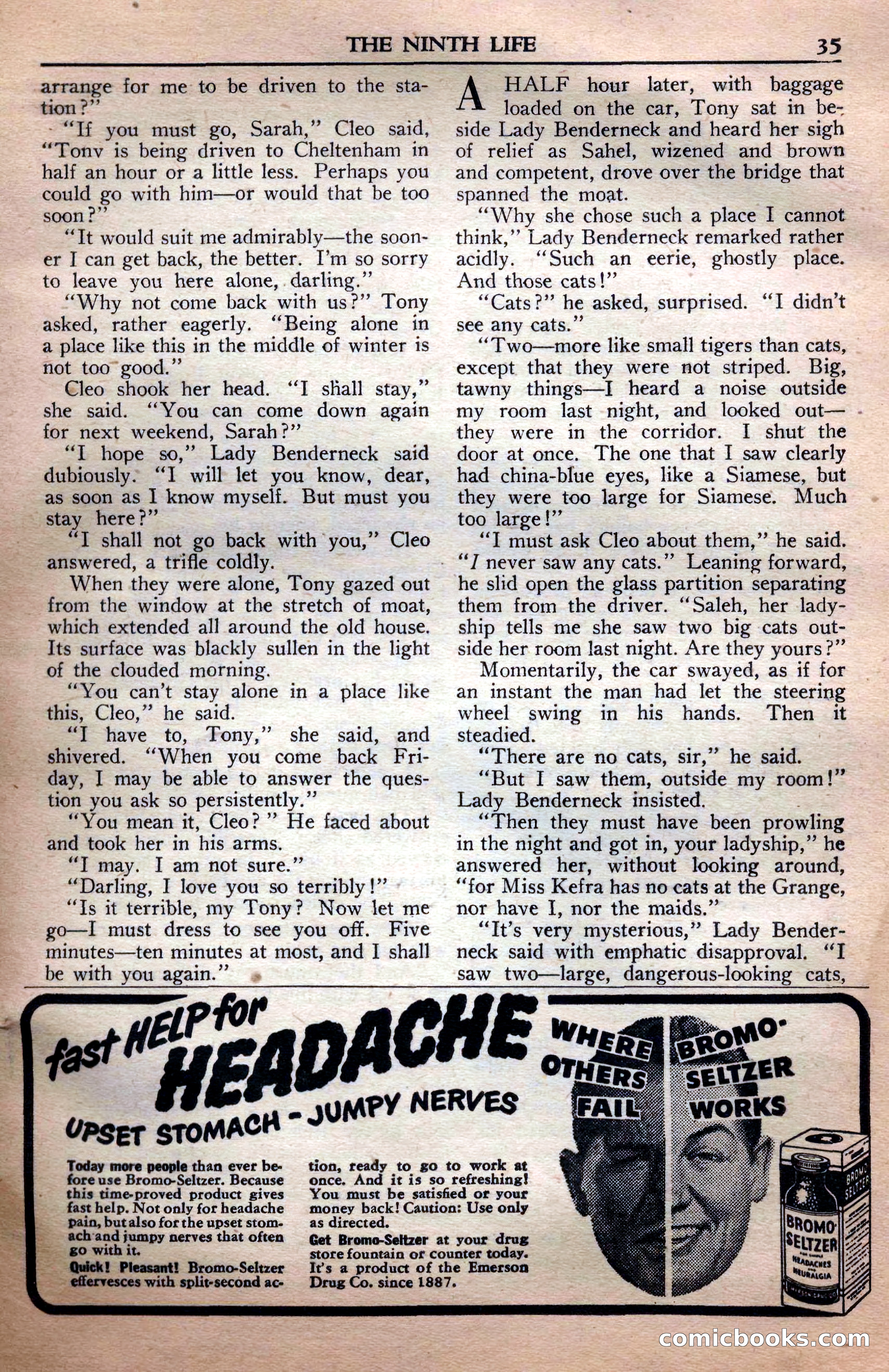 A. Merritt's Fantasy Magazine, April 1950 — page 35 of 132