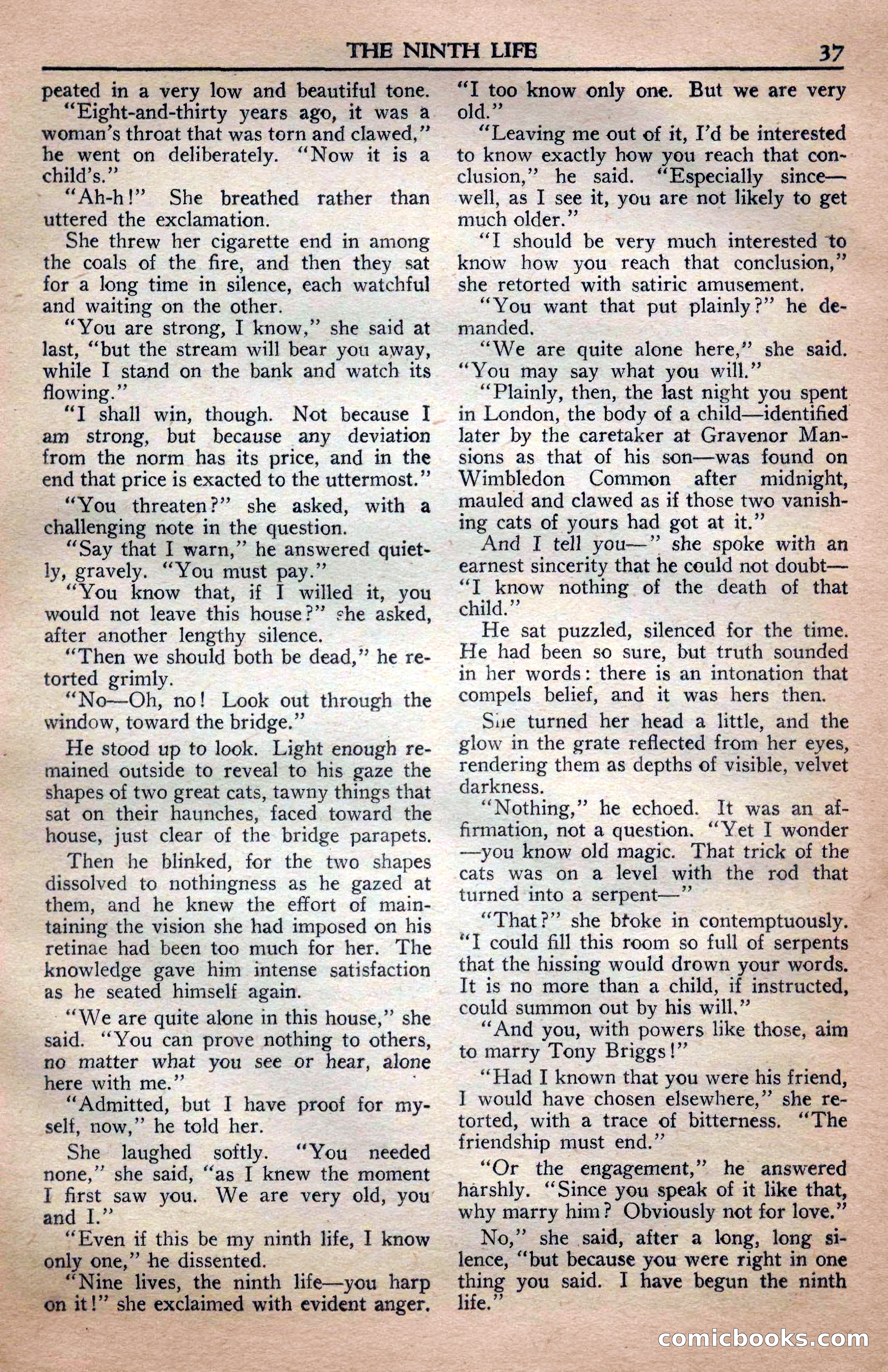 A. Merritt's Fantasy Magazine, April 1950 — page 37 of 132