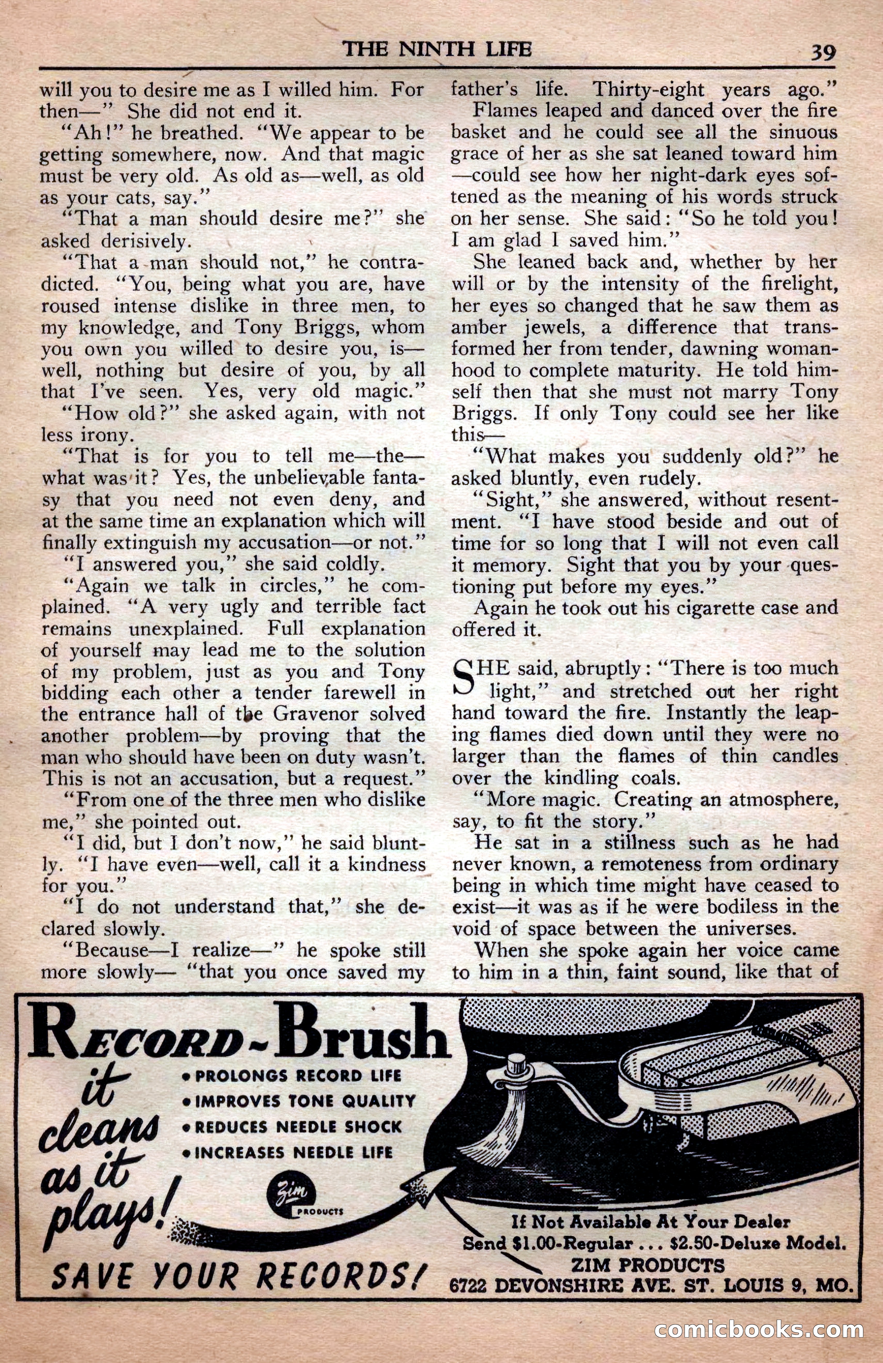 A. Merritt's Fantasy Magazine, April 1950 — page 39 of 132