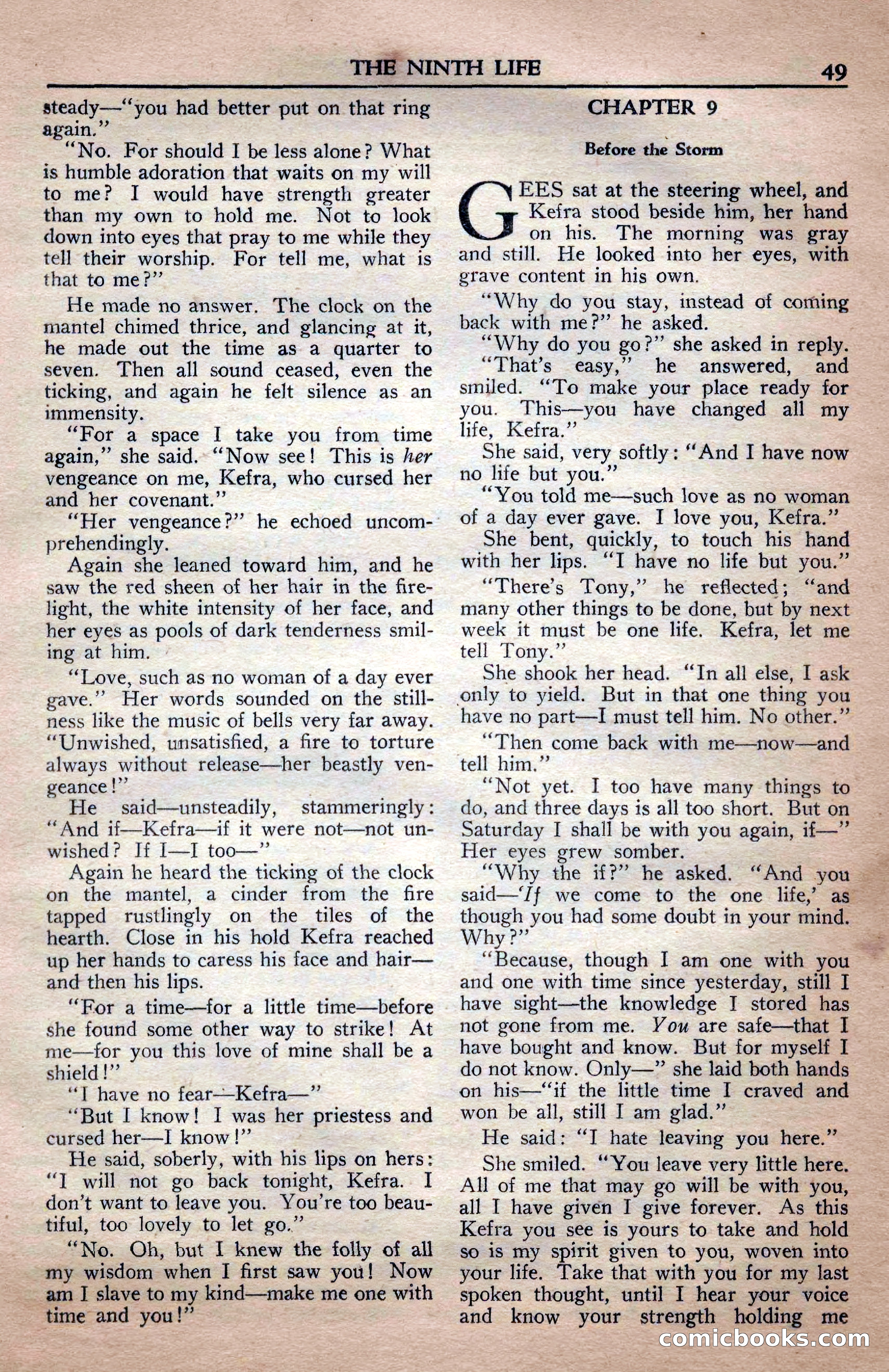 A. Merritt's Fantasy Magazine, April 1950 — page 49 of 132