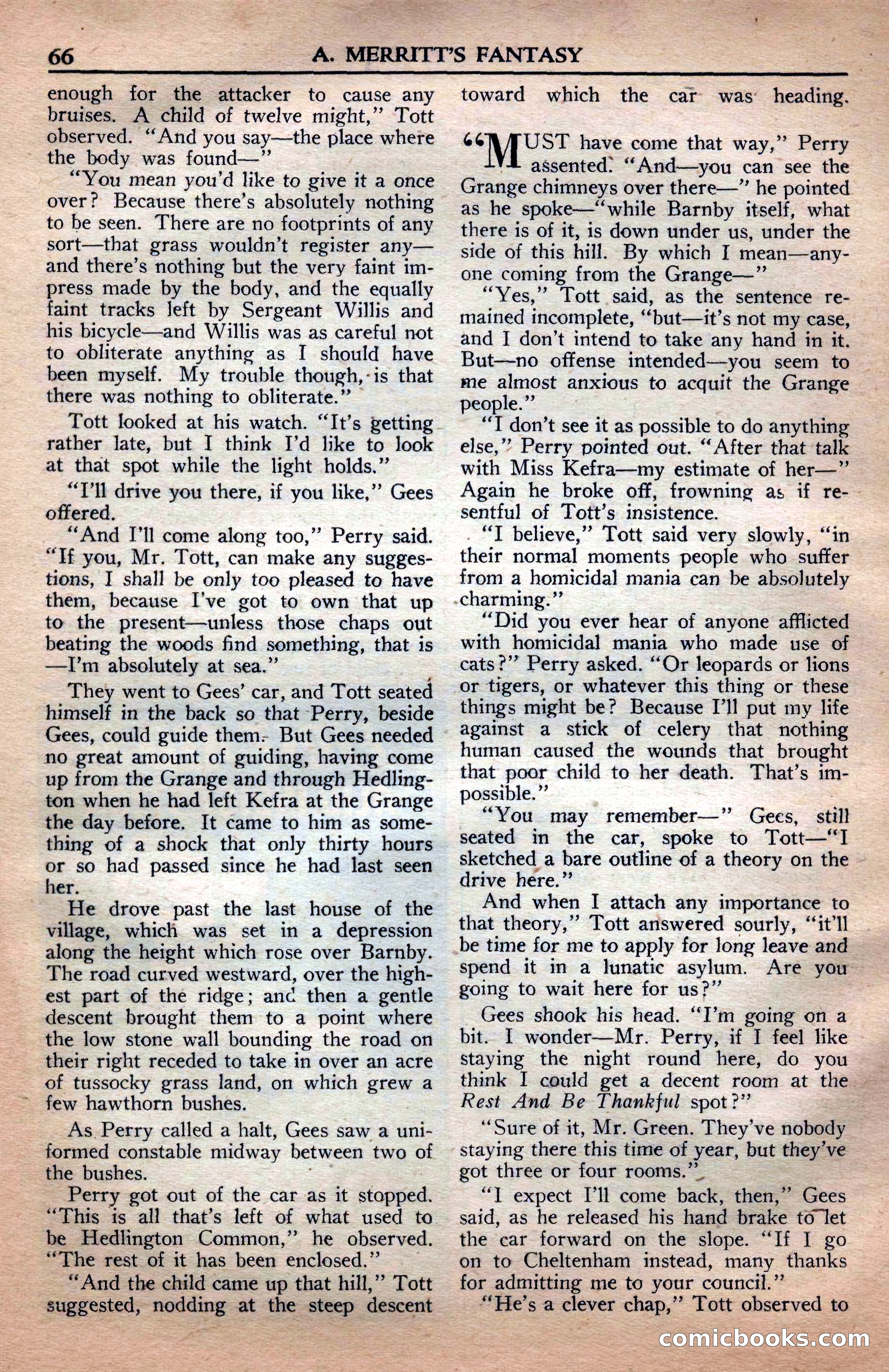 A. Merritt's Fantasy Magazine, April 1950 — page 66 of 132