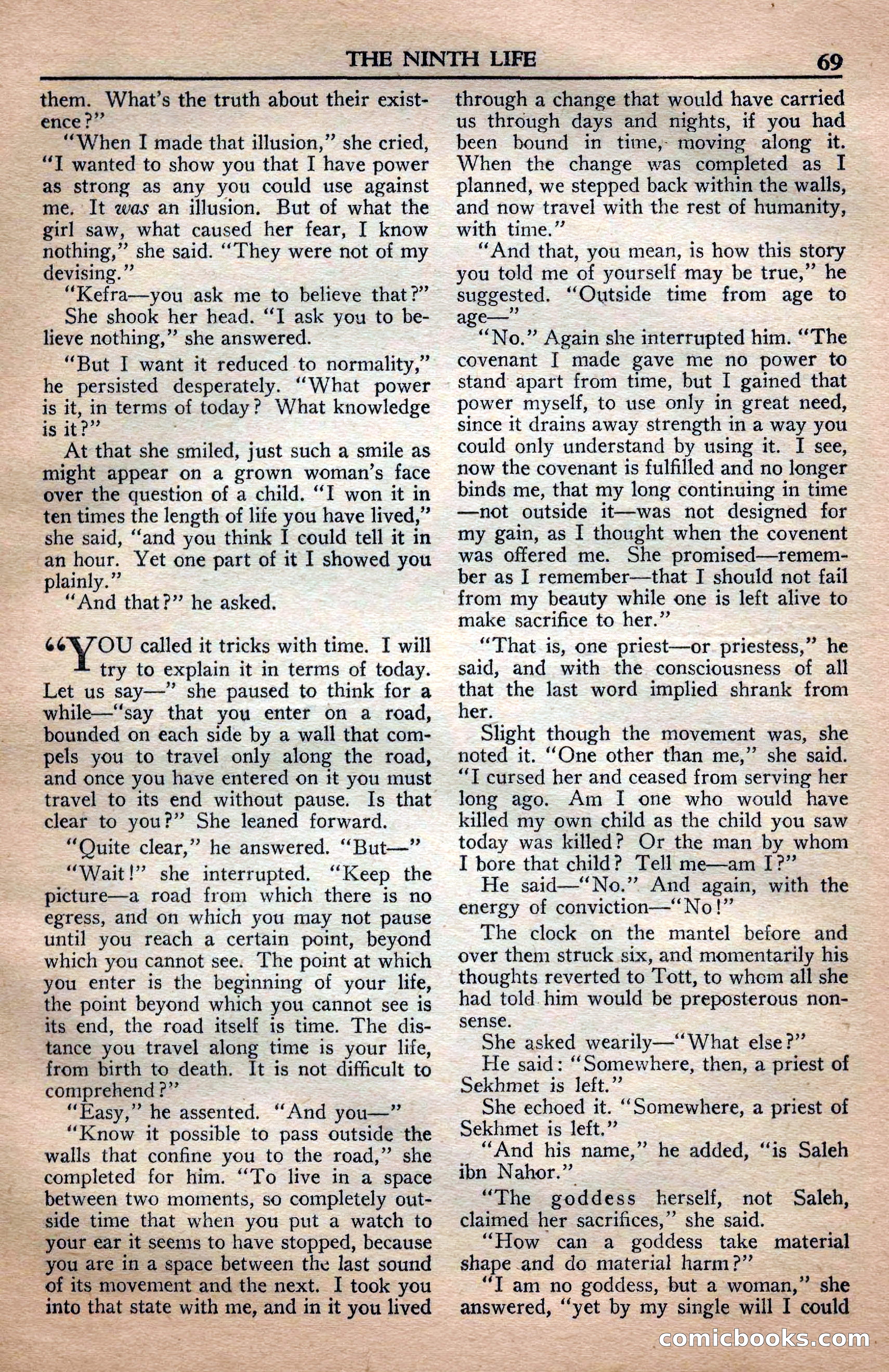A. Merritt's Fantasy Magazine, April 1950 — page 69 of 132