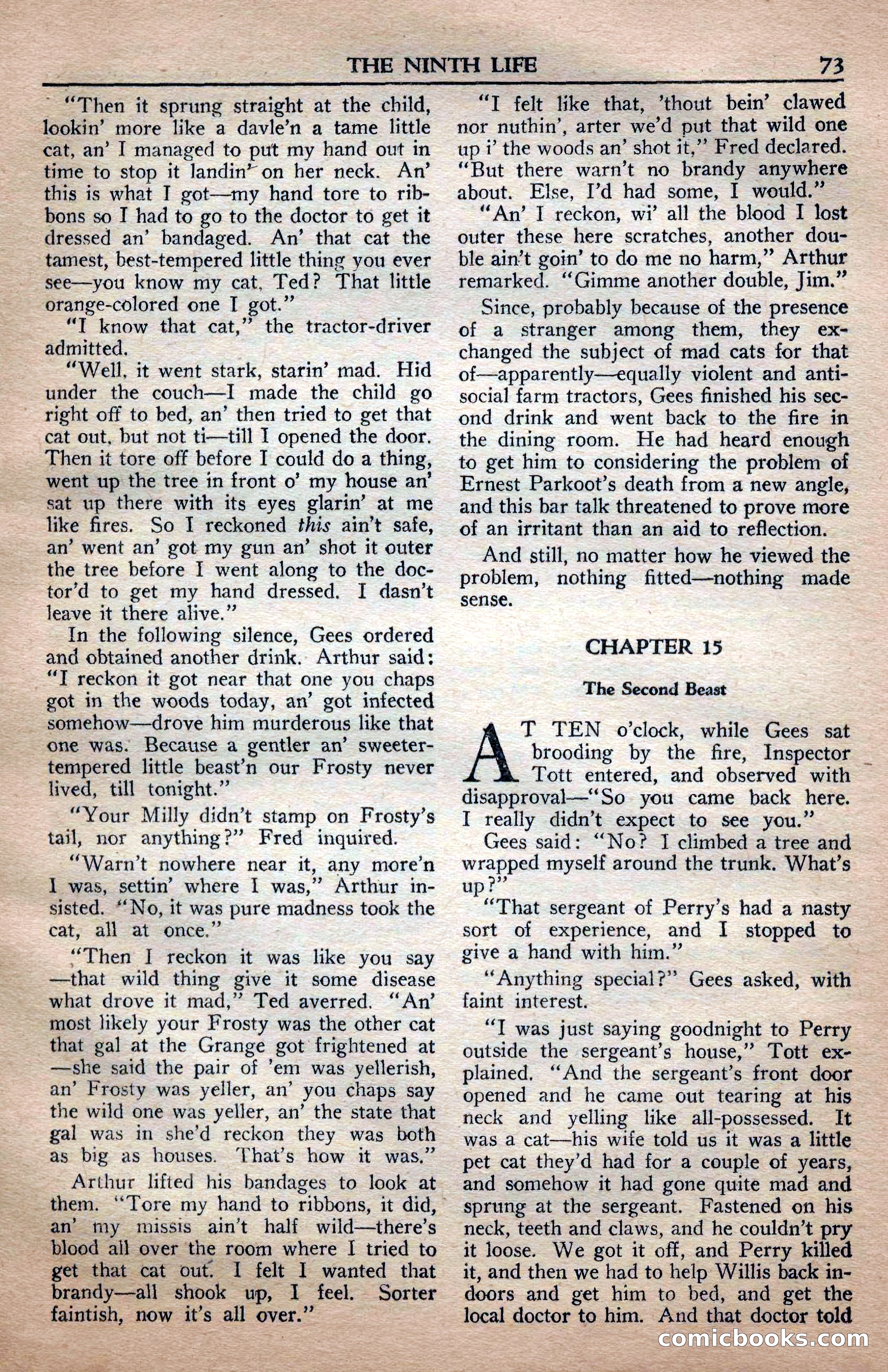 A. Merritt's Fantasy Magazine, April 1950 — page 73 of 132