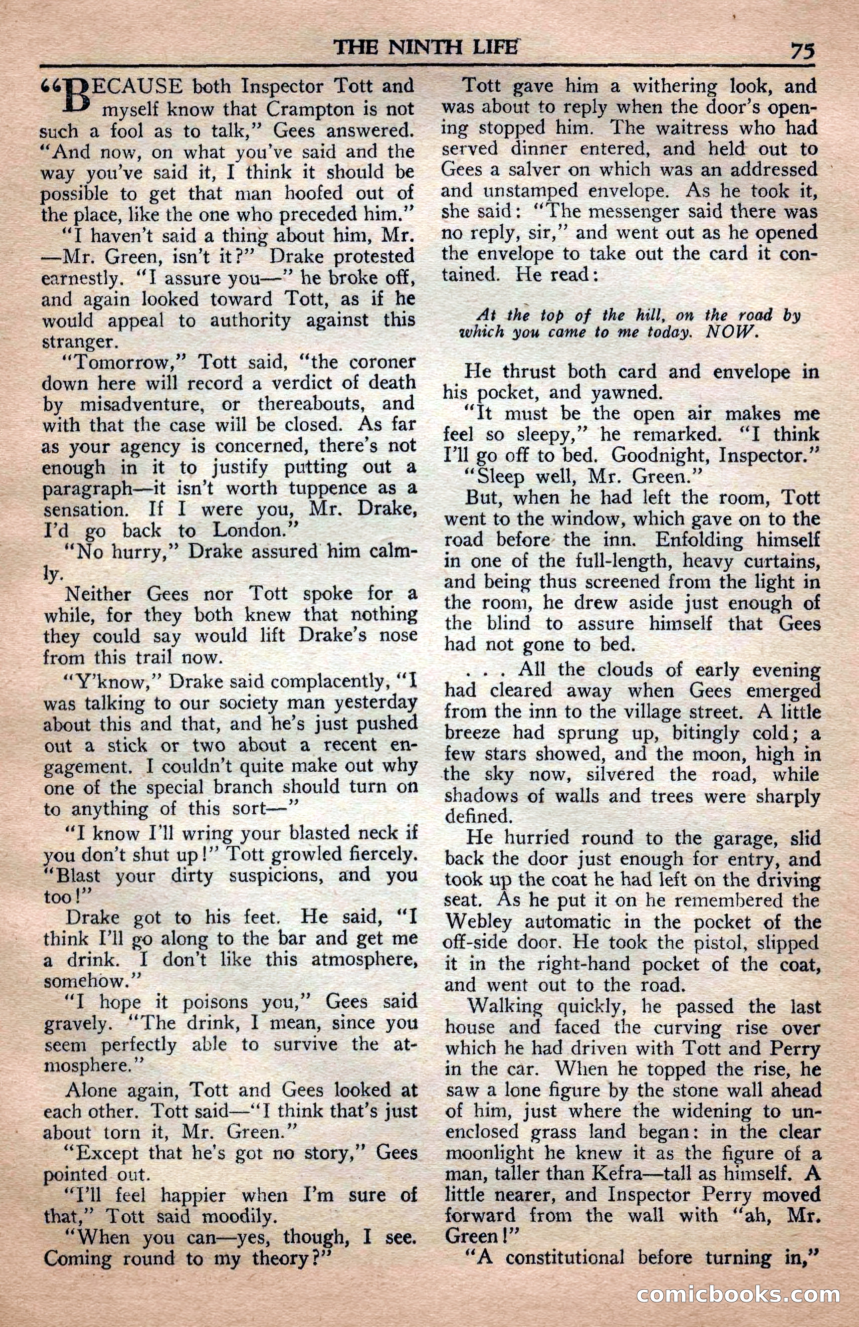A. Merritt's Fantasy Magazine, April 1950 — page 75 of 132