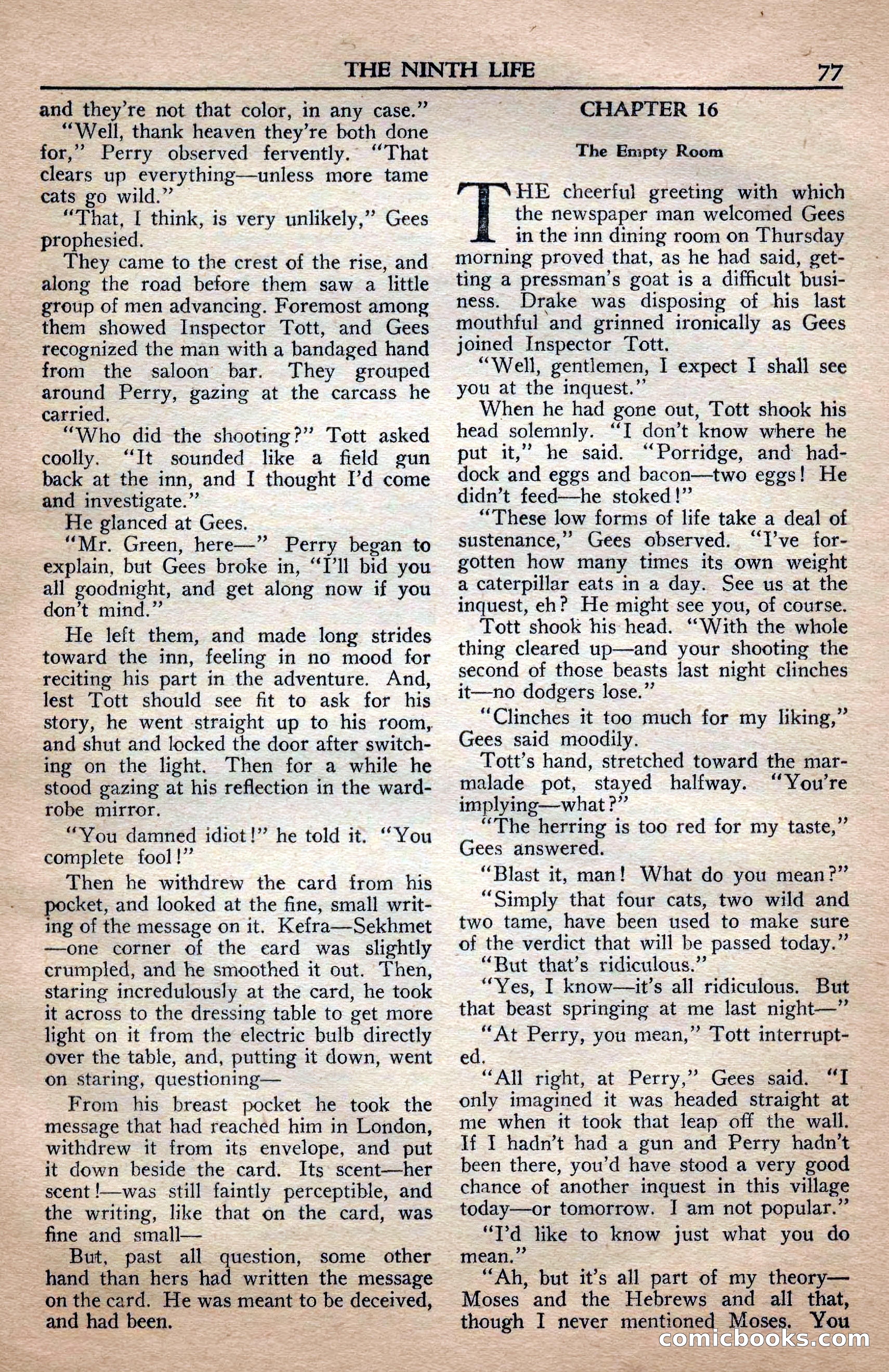 A. Merritt's Fantasy Magazine, April 1950 — page 77 of 132
