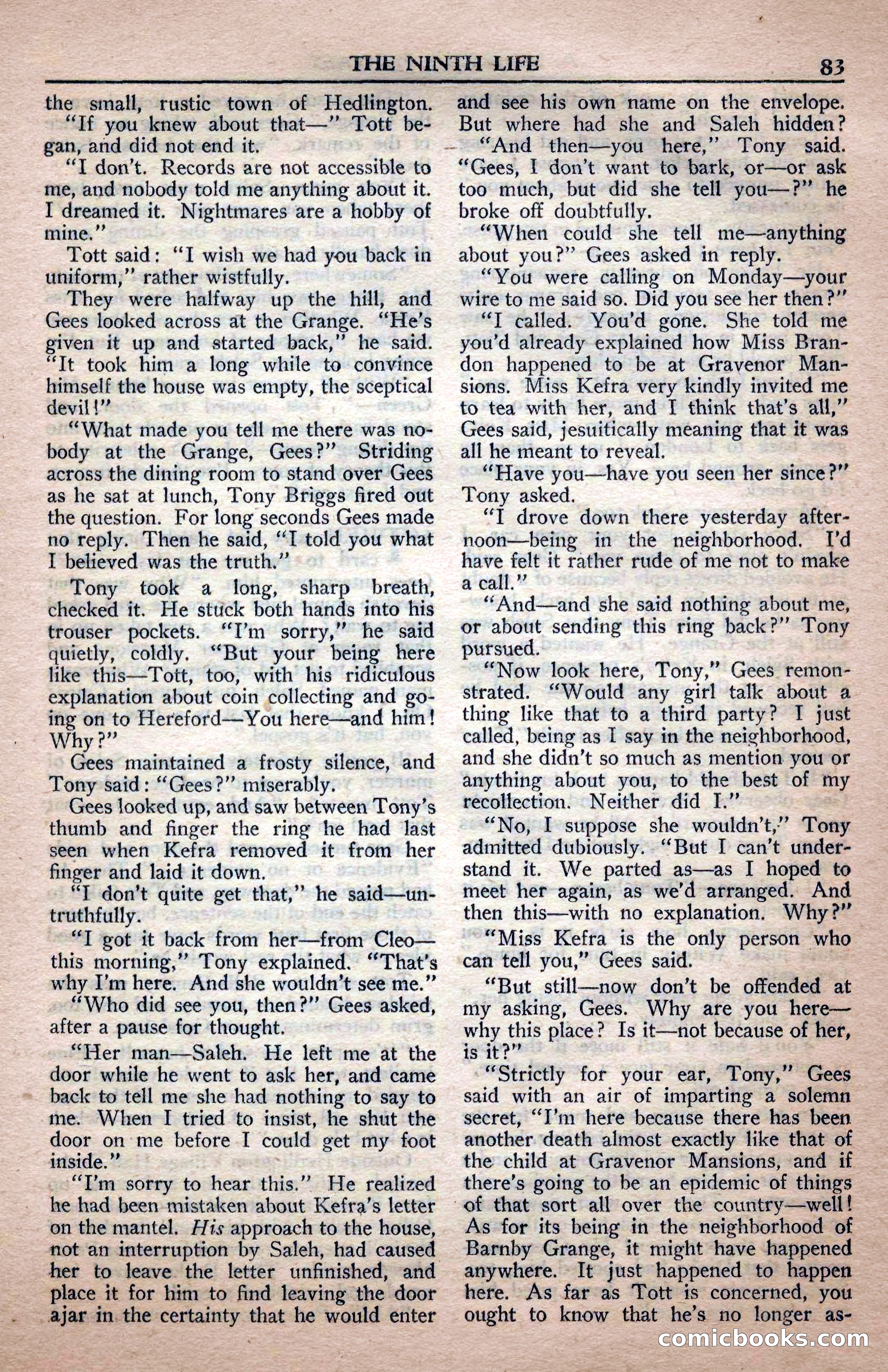 A. Merritt's Fantasy Magazine, April 1950 — page 83 of 132