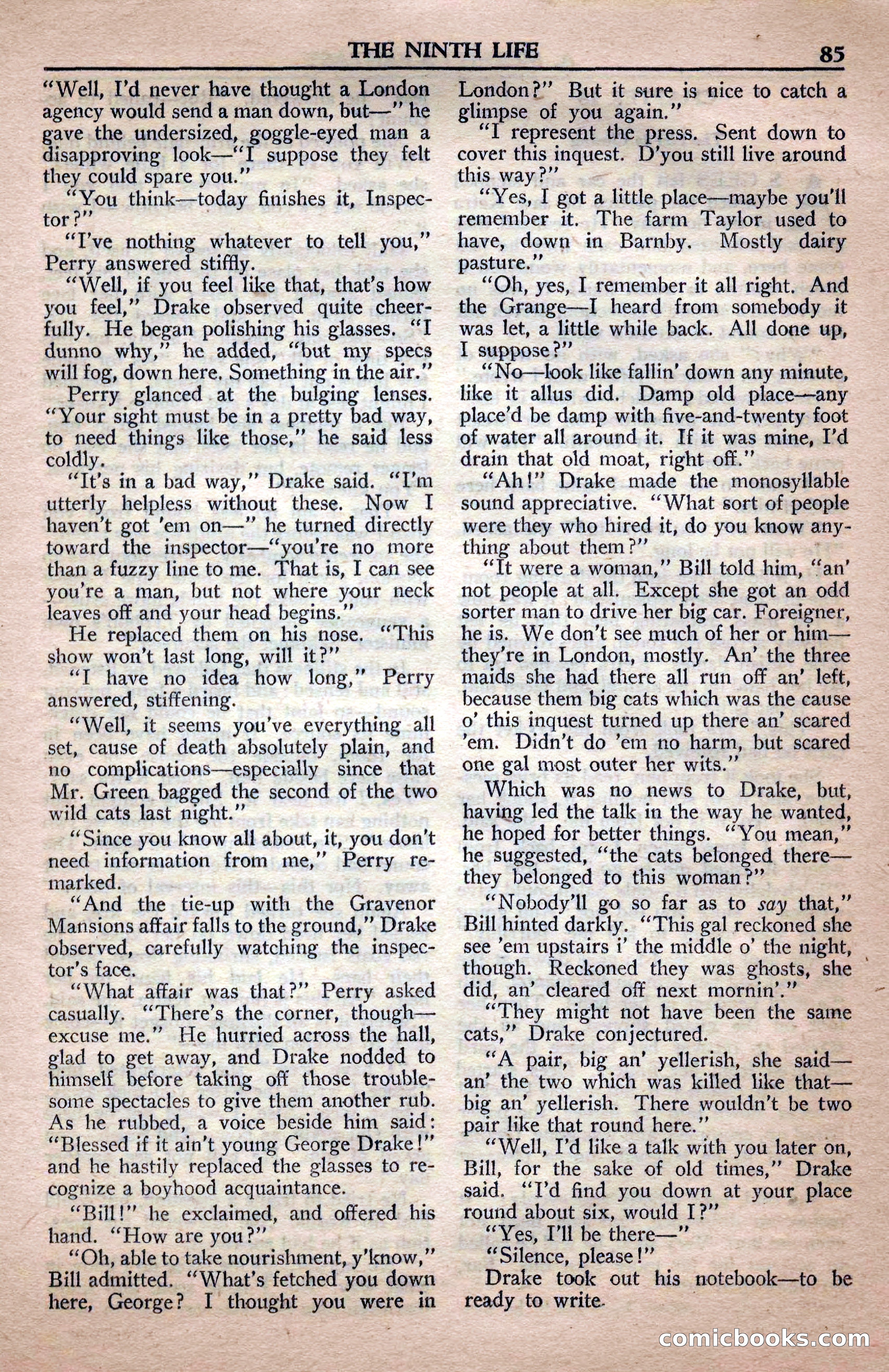 A. Merritt's Fantasy Magazine, April 1950 — page 85 of 132