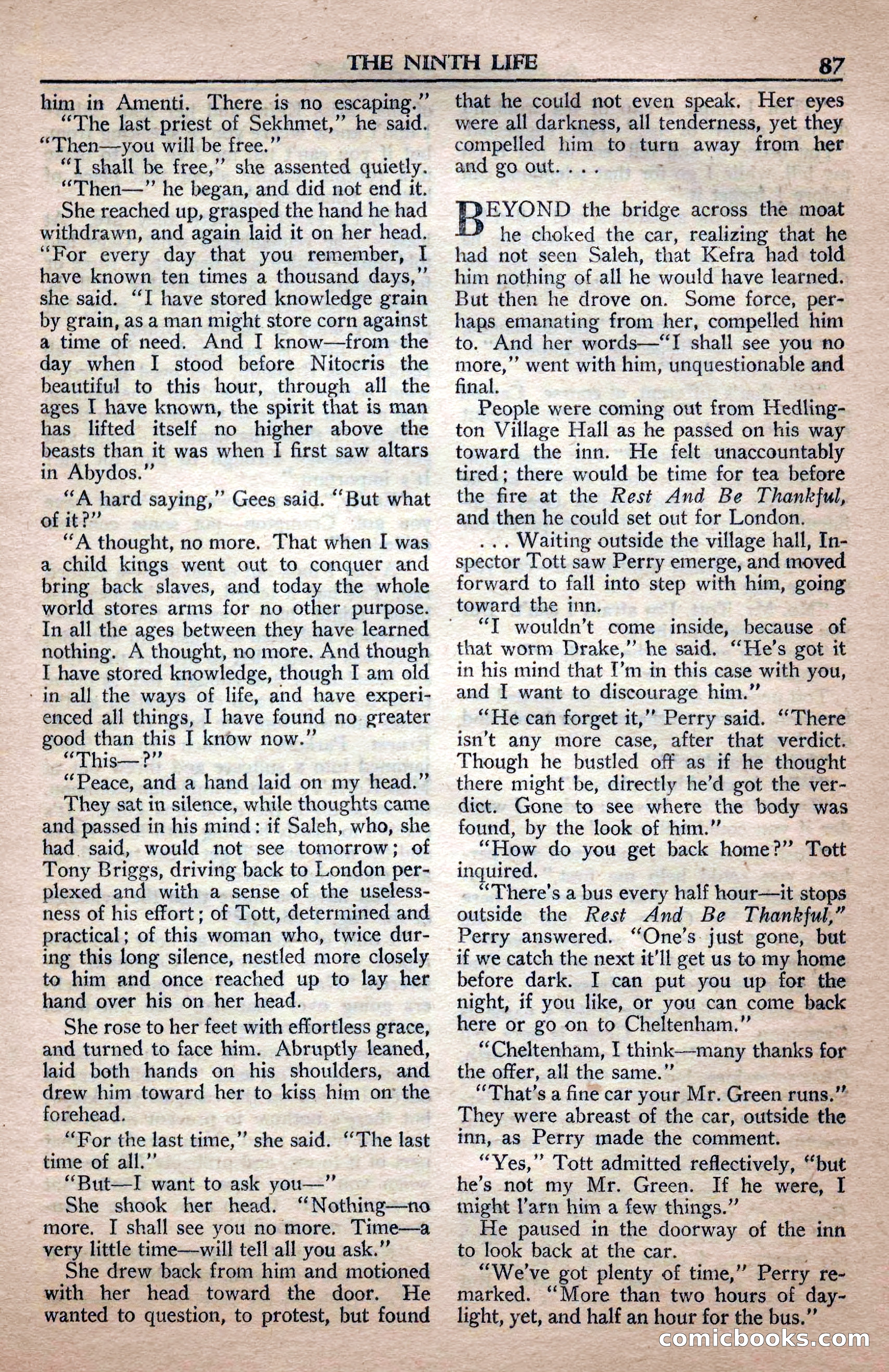 A. Merritt's Fantasy Magazine, April 1950 — page 87 of 132