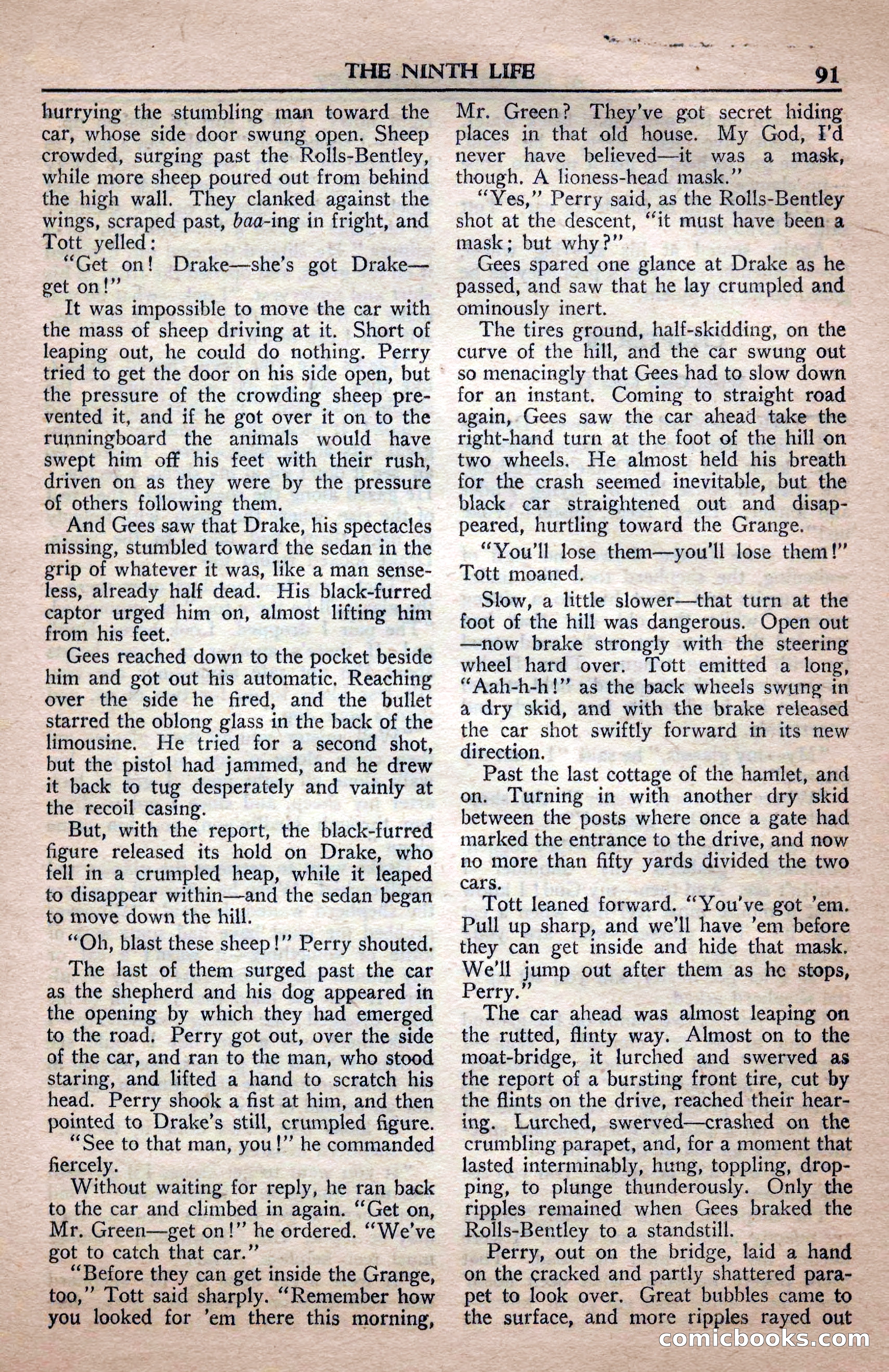 A. Merritt's Fantasy Magazine, April 1950 — page 91 of 132