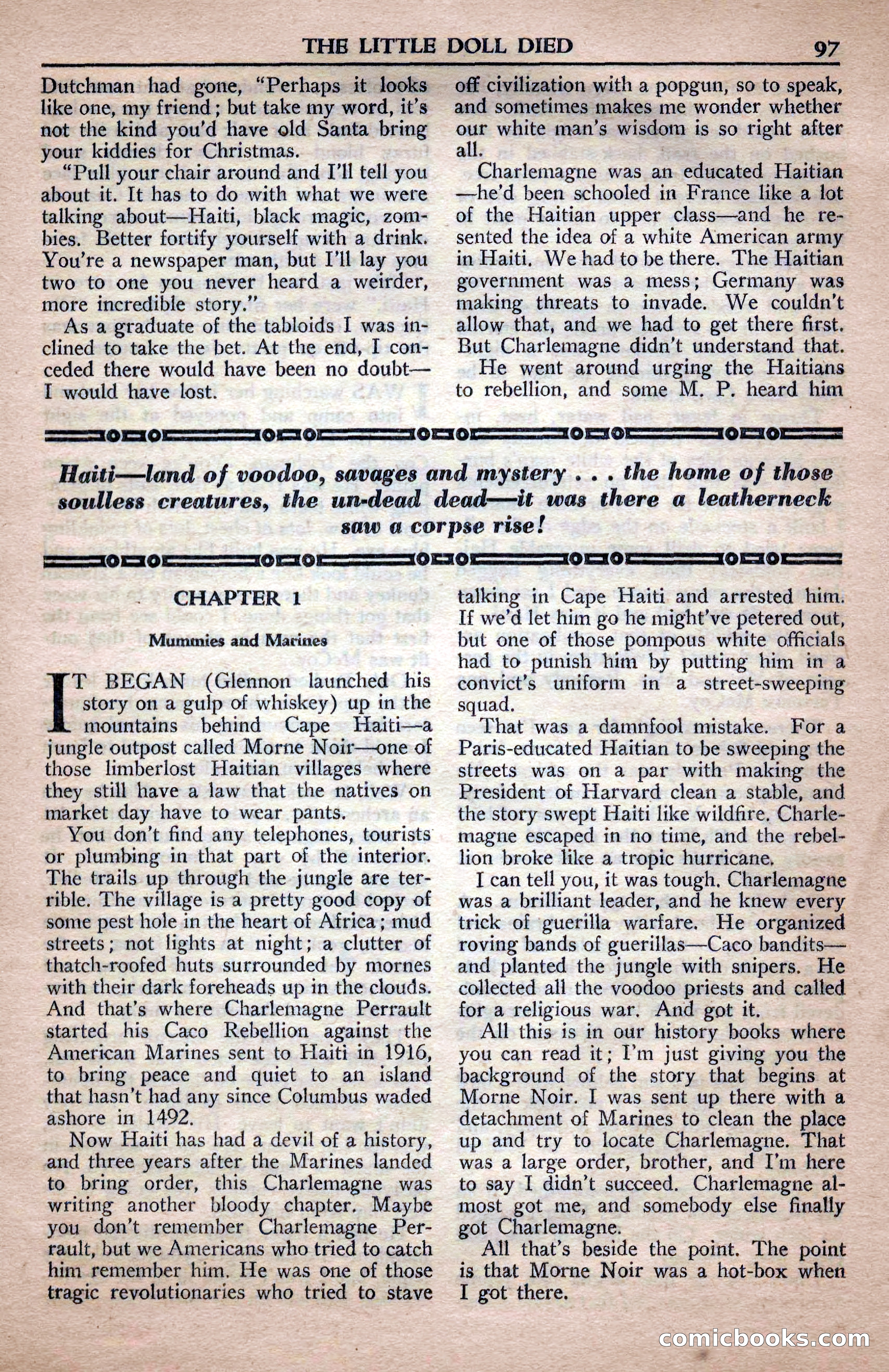 A. Merritt's Fantasy Magazine, April 1950 — page 97 of 132