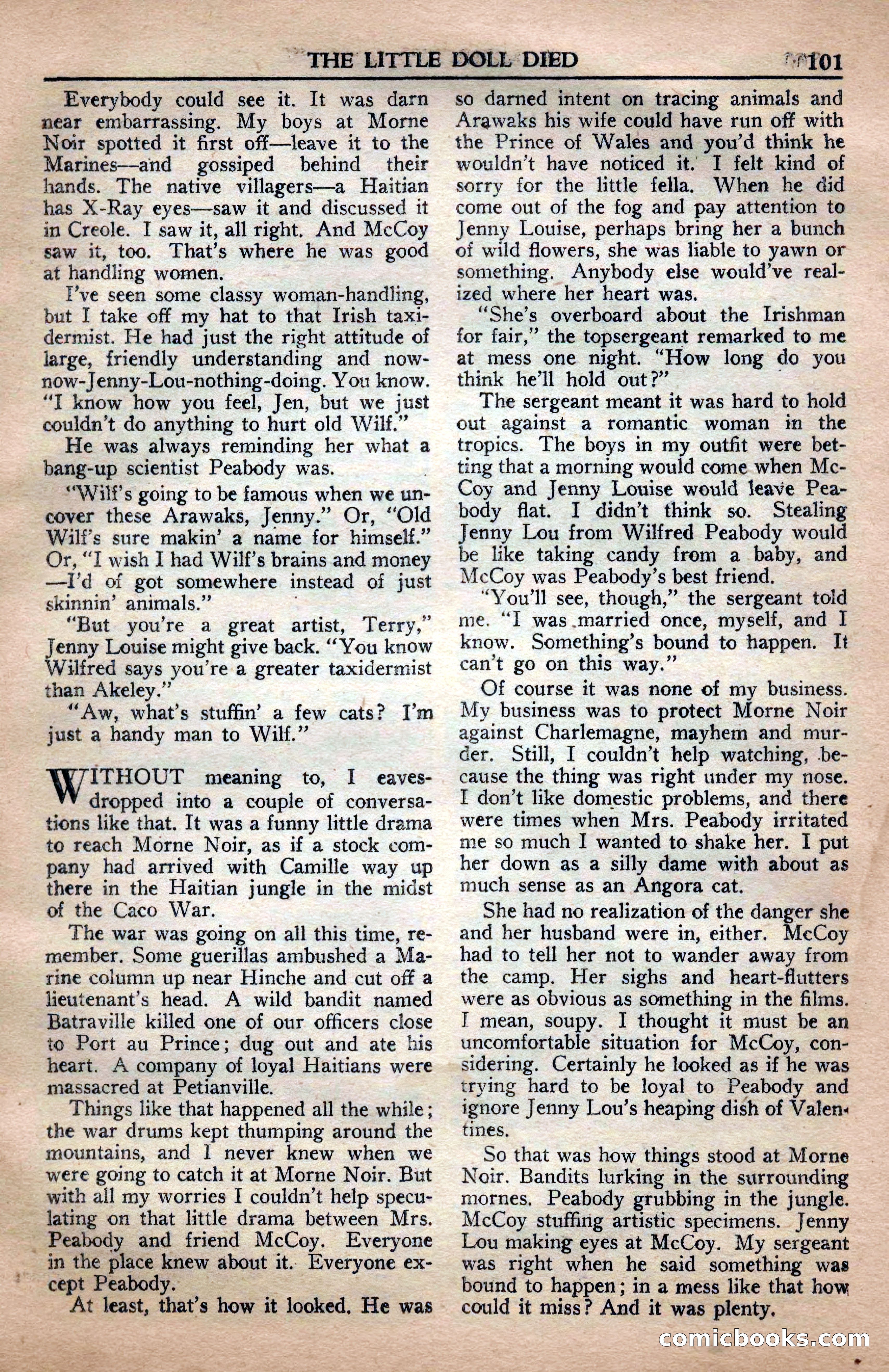 A. Merritt's Fantasy Magazine, April 1950 — page 101 of 132