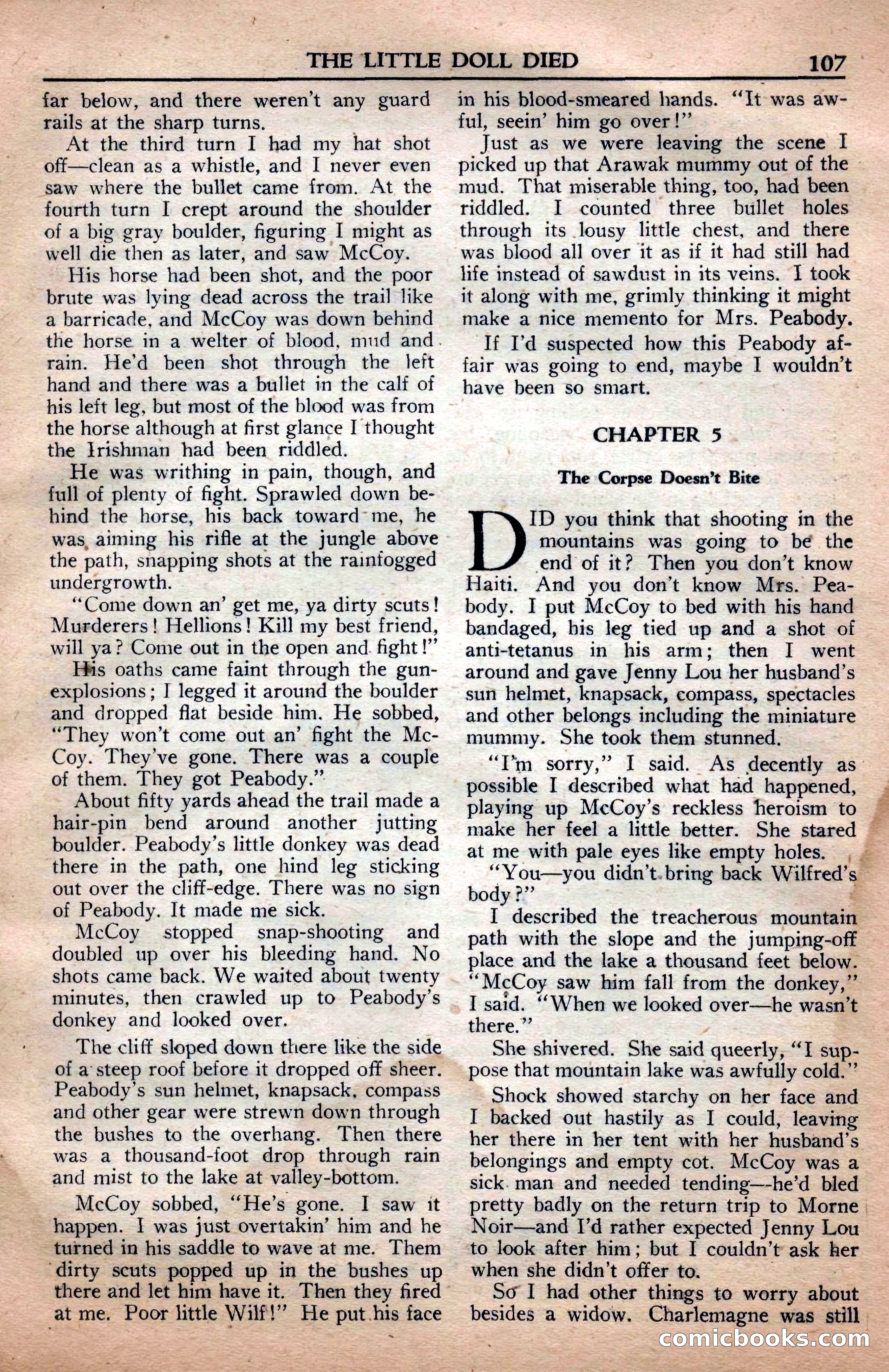 A. Merritt's Fantasy Magazine, April 1950 — page 107 of 132