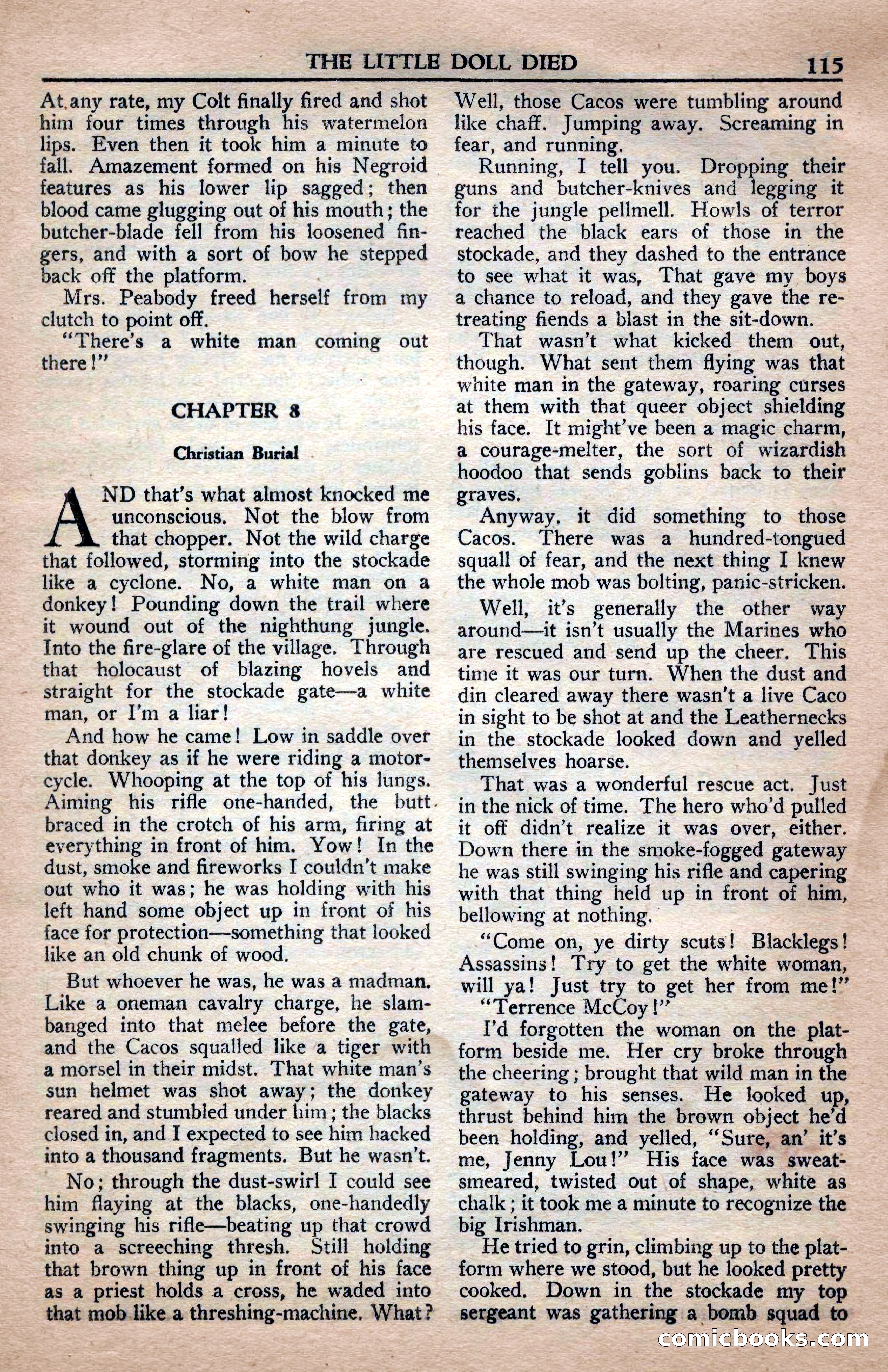 A. Merritt's Fantasy Magazine, April 1950 — page 115 of 132